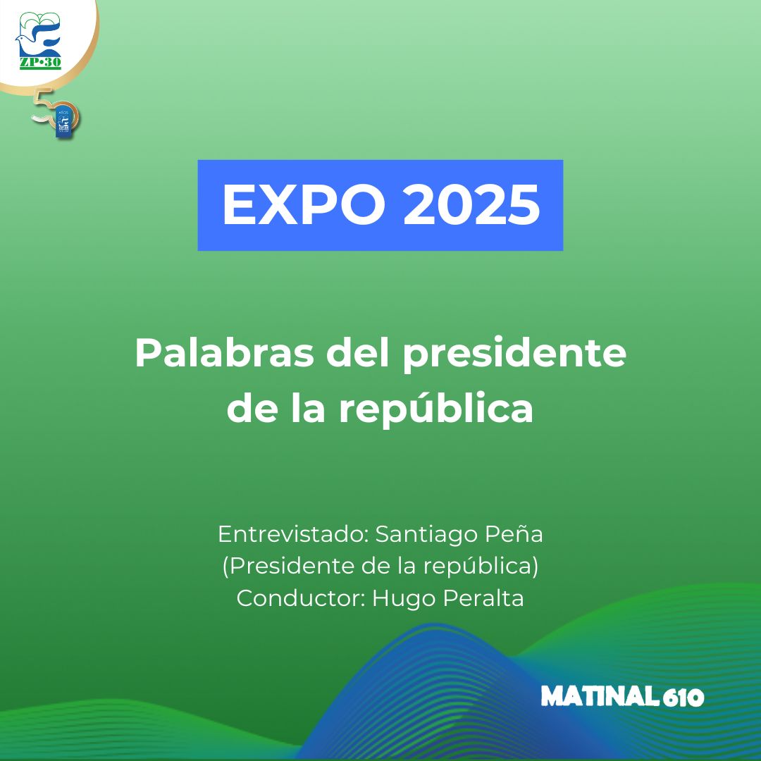 Palabras del presidente de la república