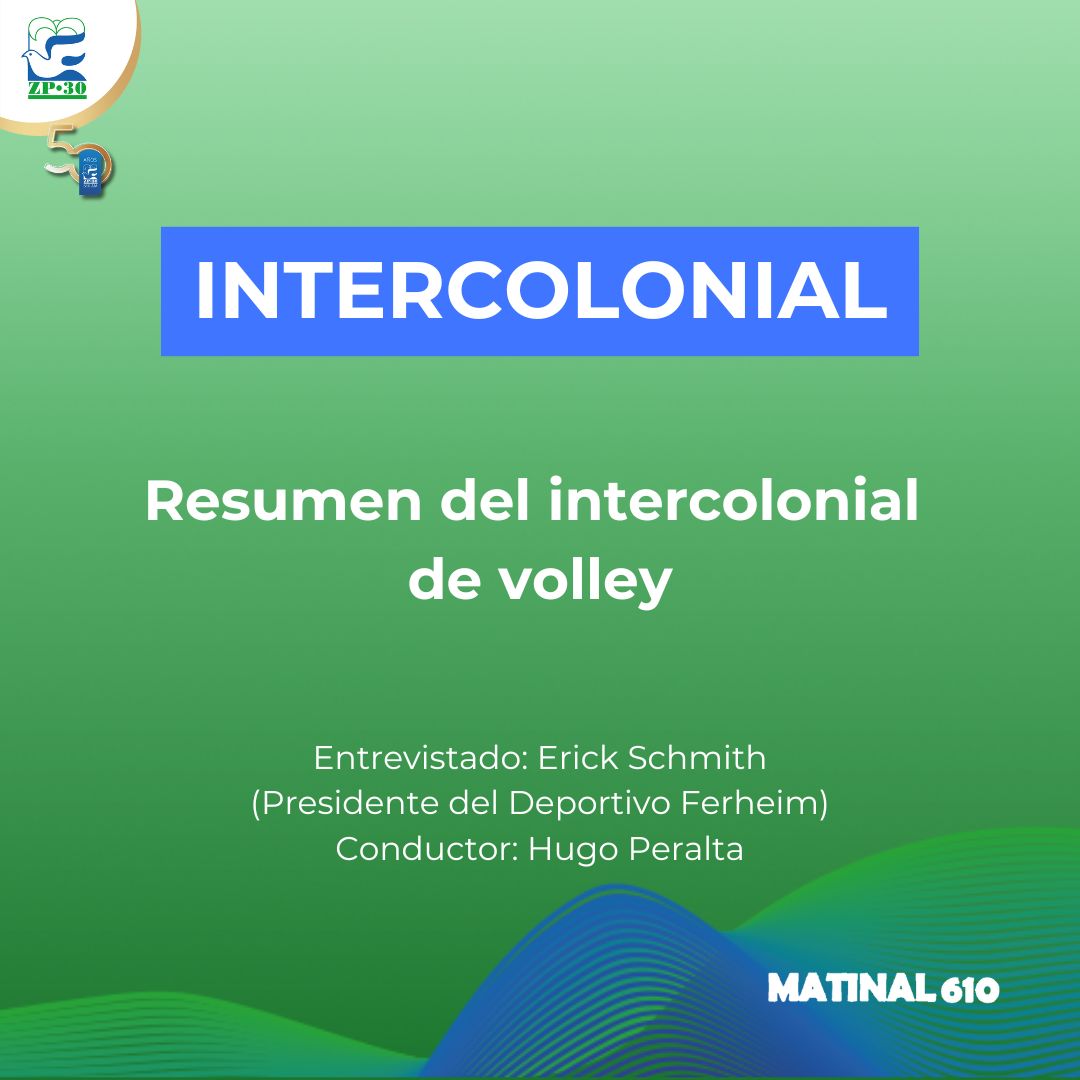 Resumen del intercolonial  de volley
