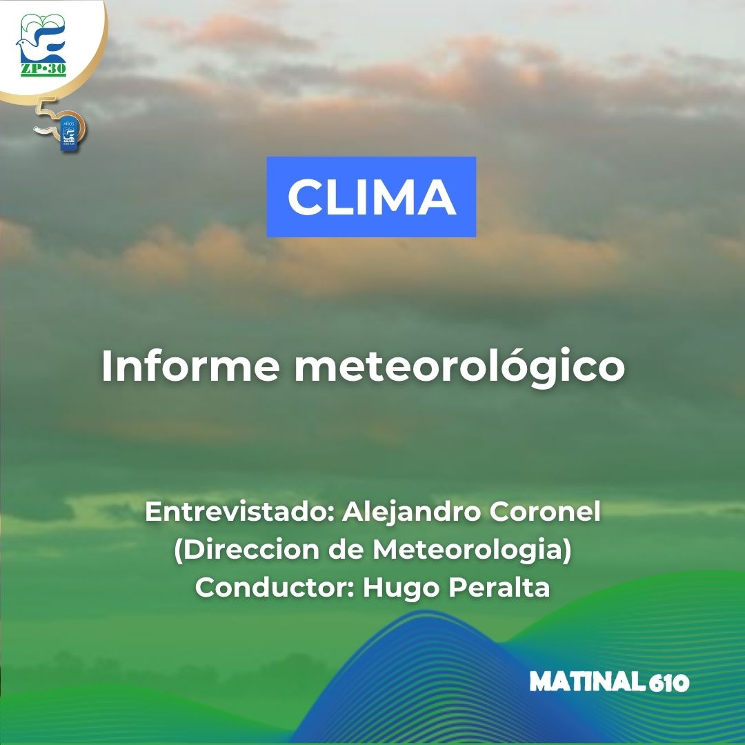 Informe meteorológico
