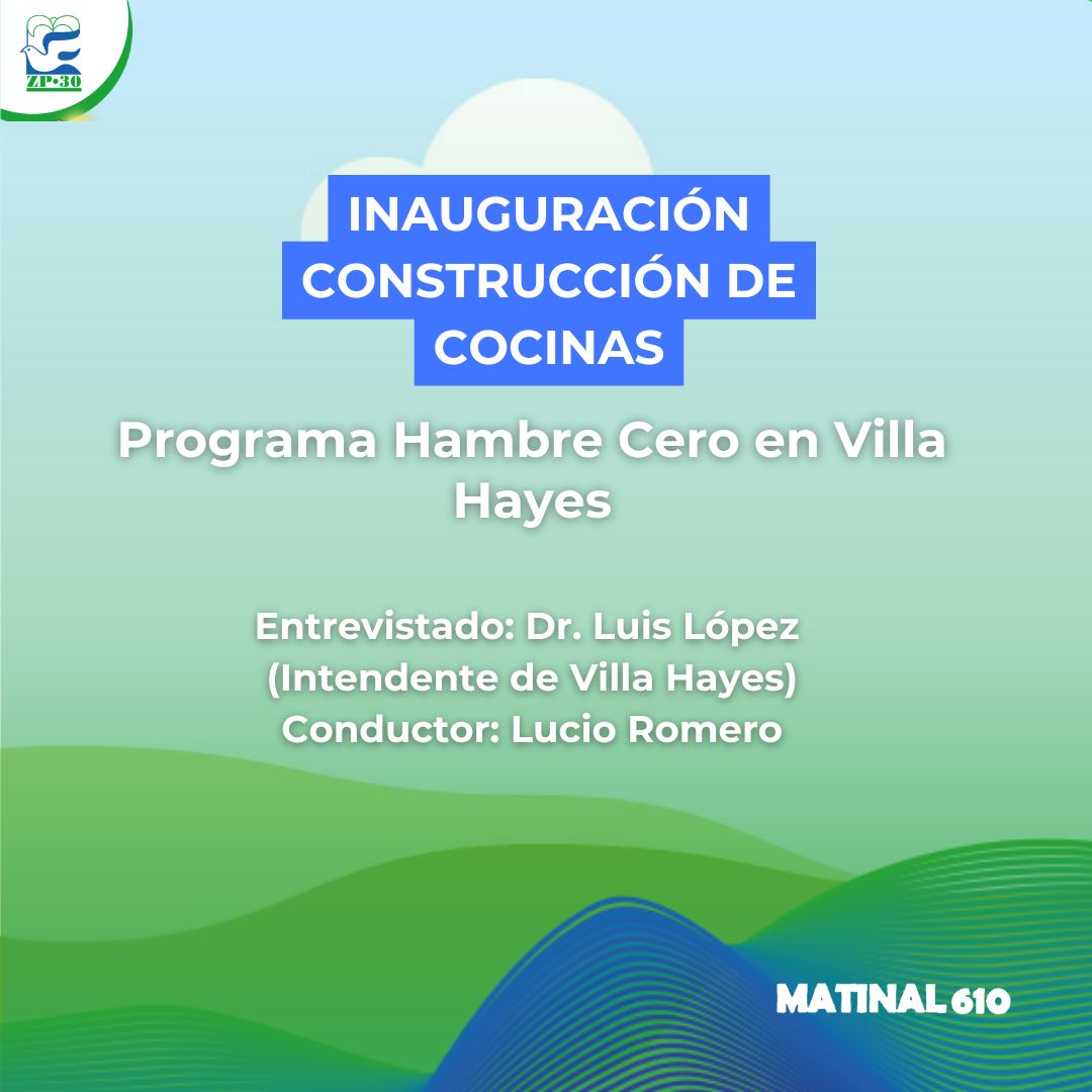 
                    Inauguración de cocinas del programa Hambre Cero en Villa Hayes 06/03/2026
                