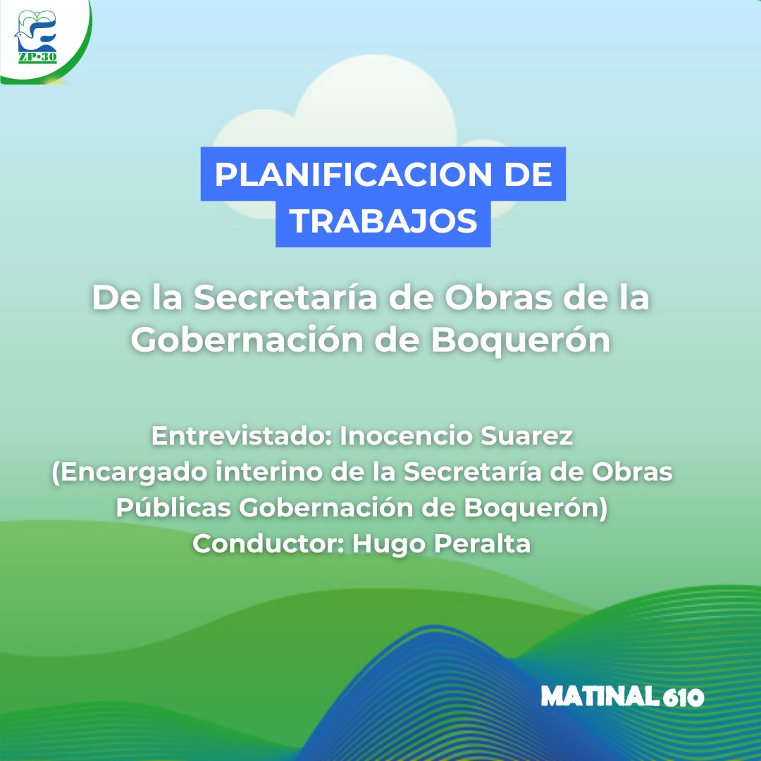 Planificación de obras viales de la Gobernación de Boquerón 09/03/2026