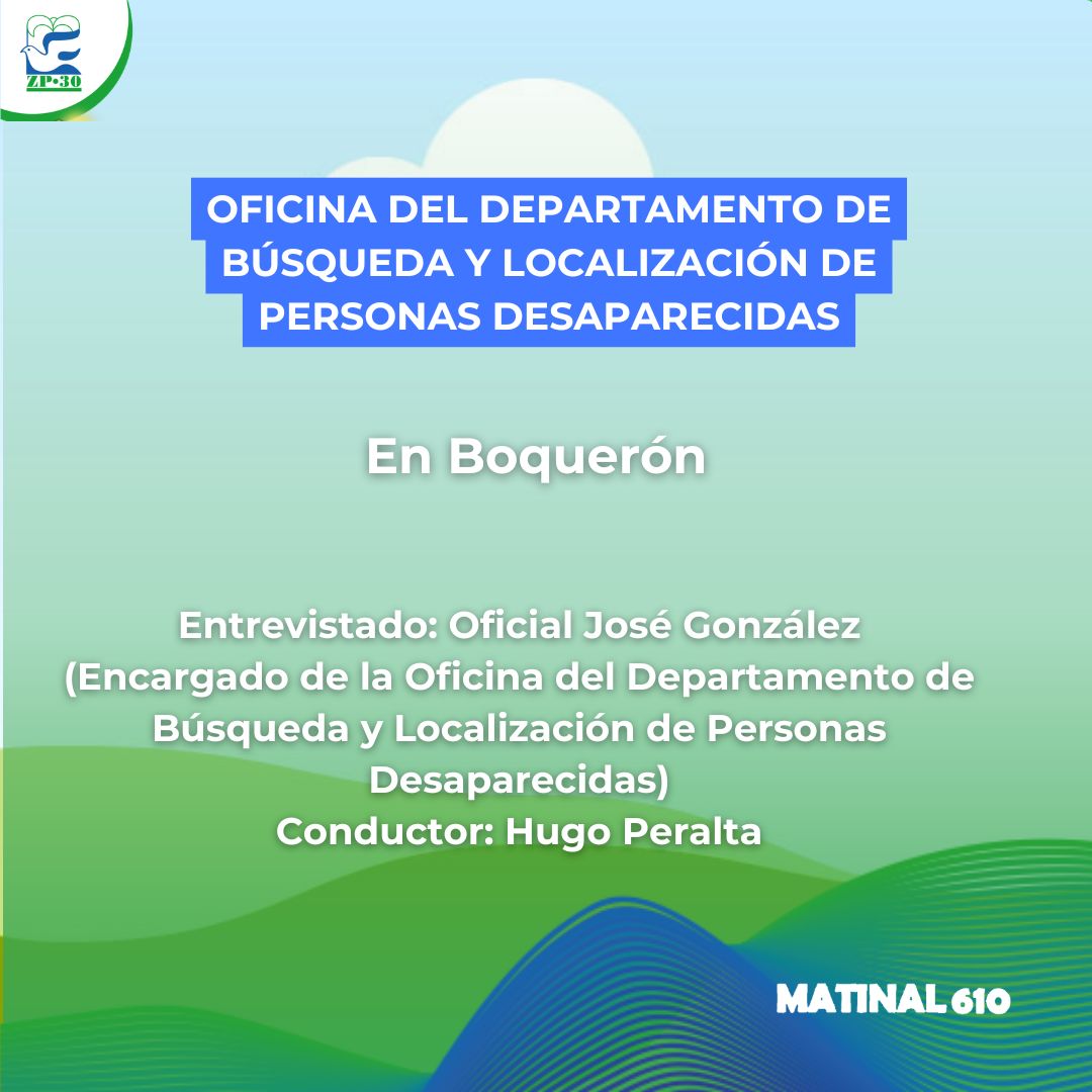 Oficina del Departamento de Búsqueda y Localización de Personas Desaparecidas 10/03/2026