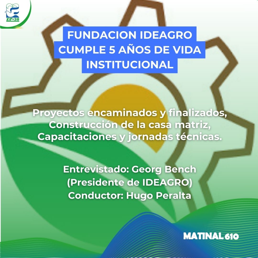 
                    Fundación IDEAGRO cumple 5 años desde el acto de la constitución formal. 18/03/2026
                