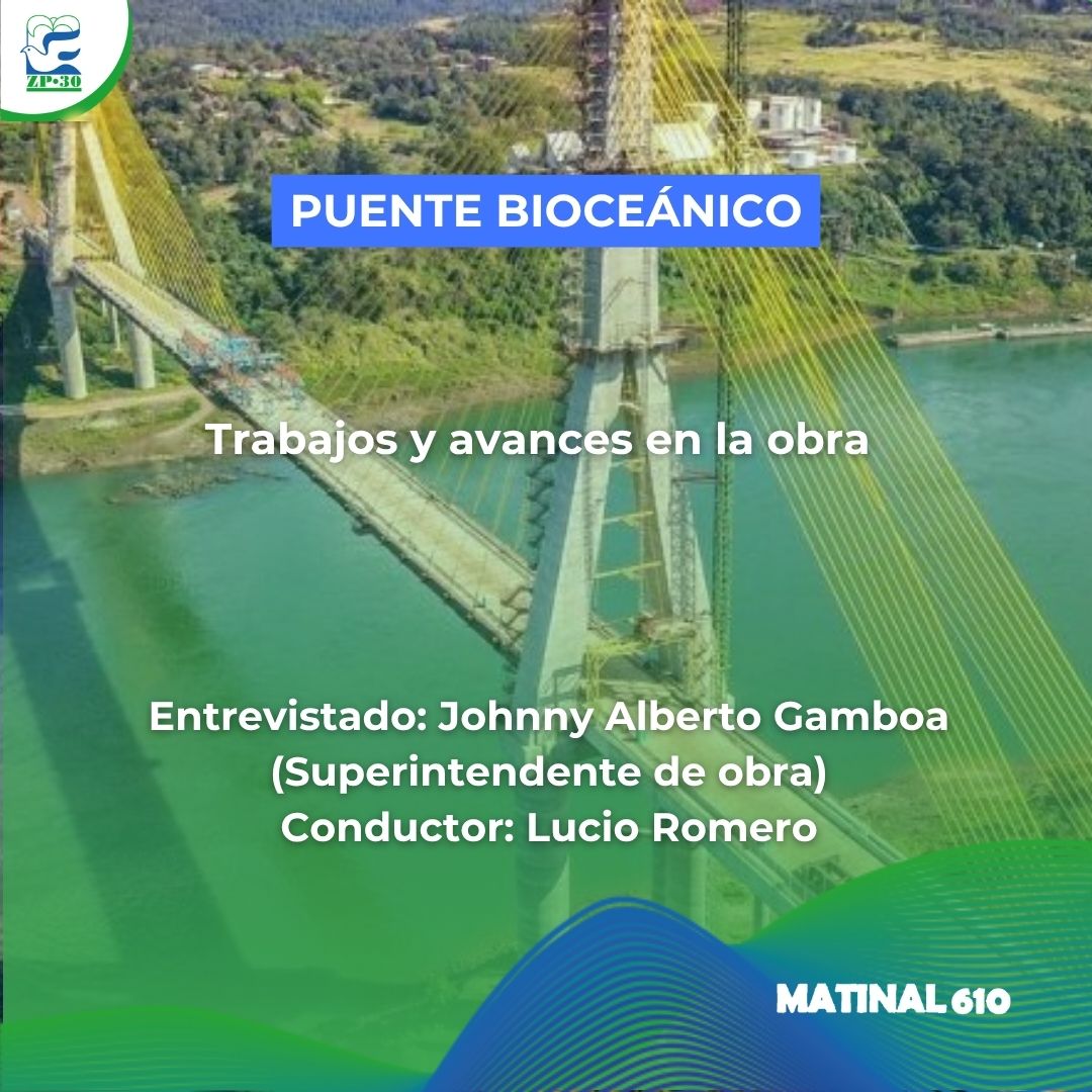 Trabajos y avances de la obra del puente bioceánico. 20/03/2026