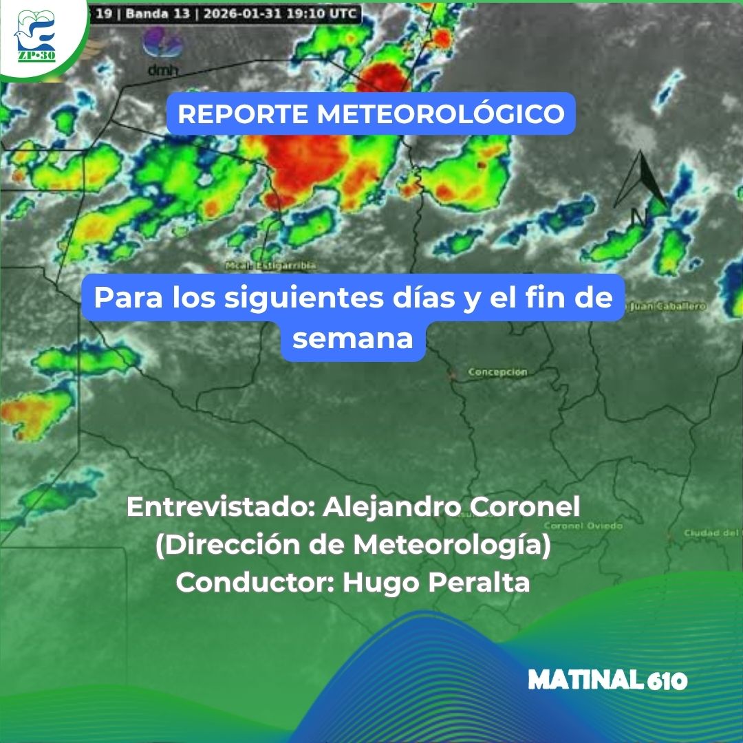 Informe meteorológico de la semana y el fin de semana. 10/06/2026