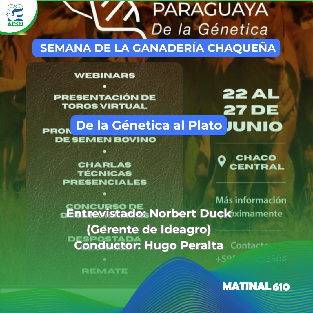 
                    Semana de la ganadería Chaqueña Paraguaya. 11/06/2026
                
