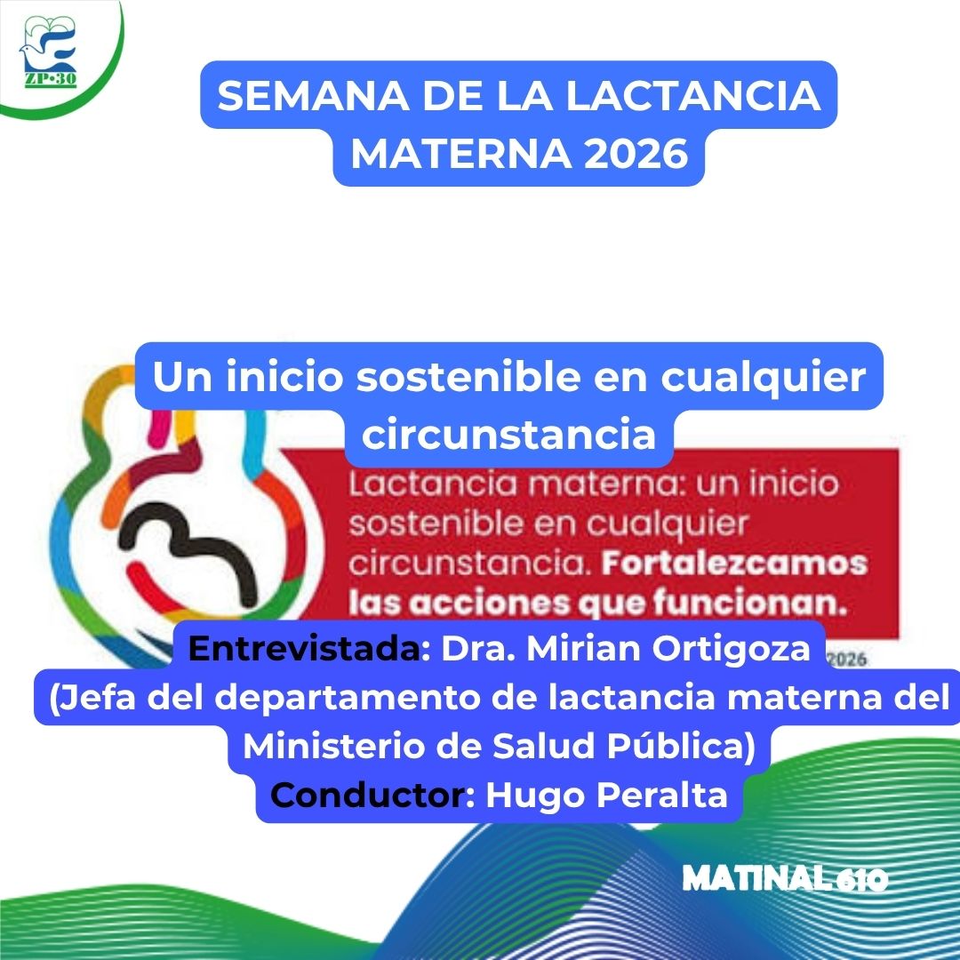 
                    Semana de la lactancia materna del 9 al 14 de Agosto. 13/08/2026
                
