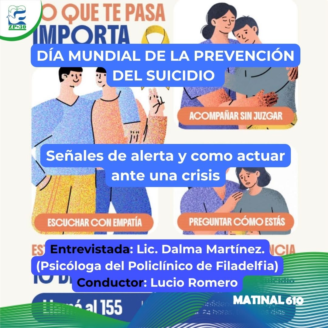 
                    Día Mundial de la Prevención del Suicidio. 10/09/2026.
                