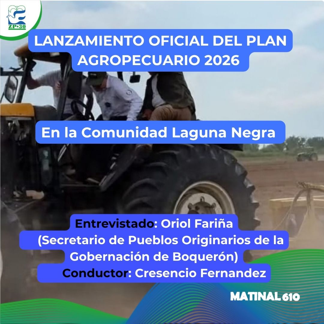Lanzamiento oficial del Plan Agropecuario. 09/10/2026.