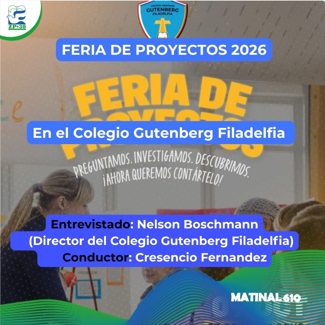 Feria de Proyectos en el predio de la Institución. 09/10/2026.