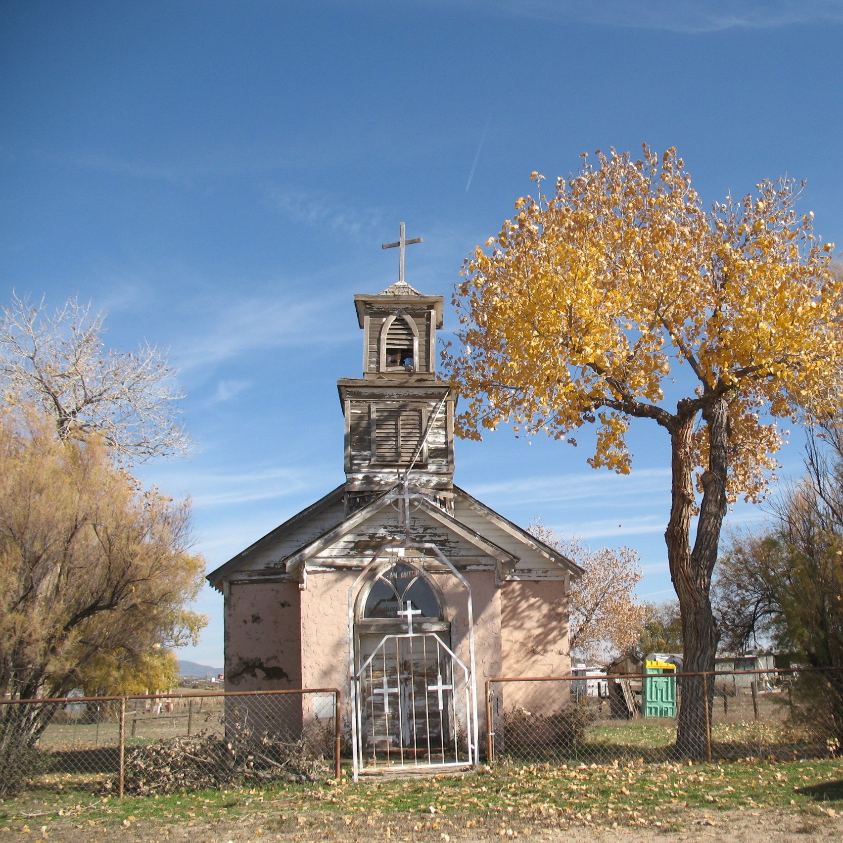 This old church organ waits all year to be played in Tiffany, Colorado
