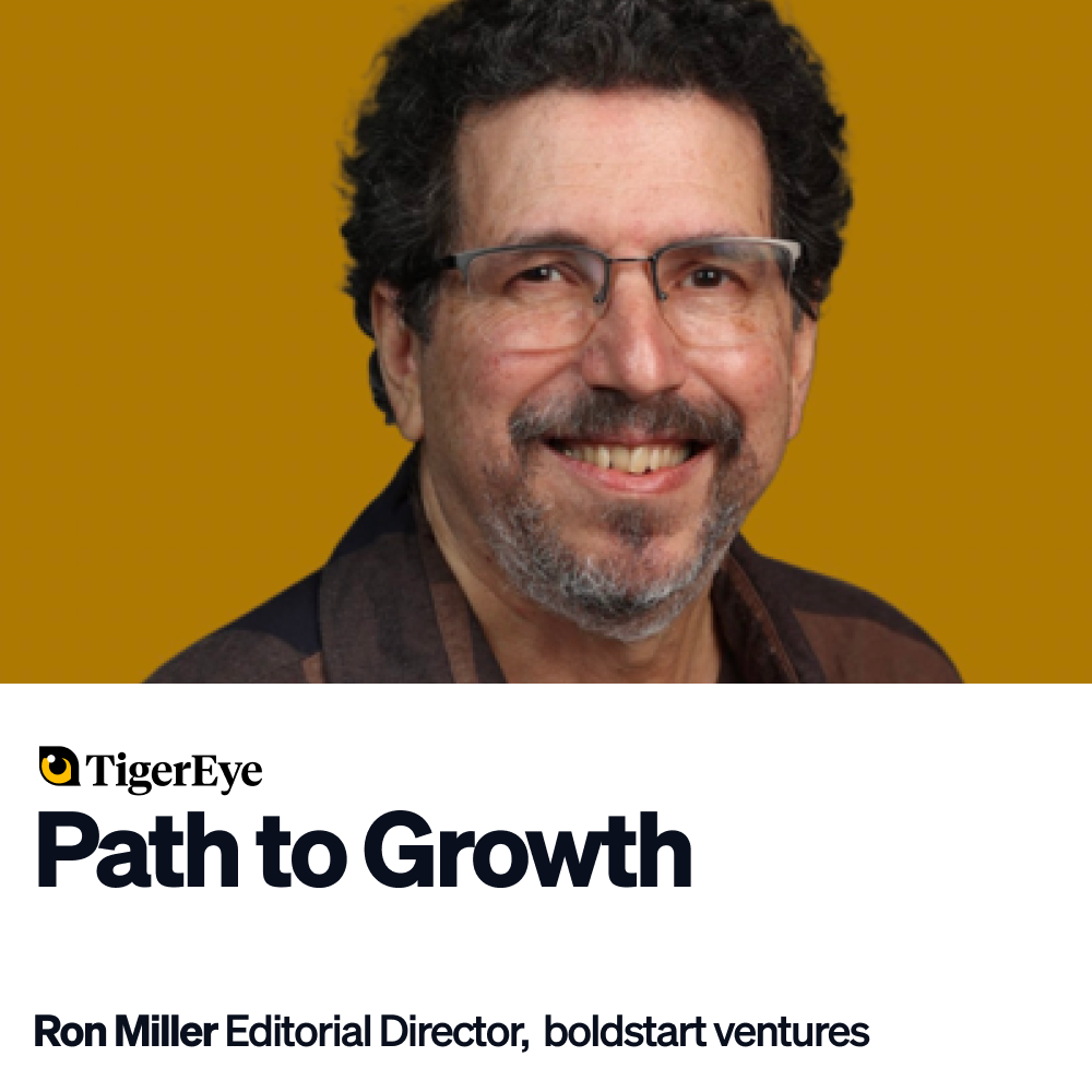 Ron Miller | Editorial Director, boldstart ventures
