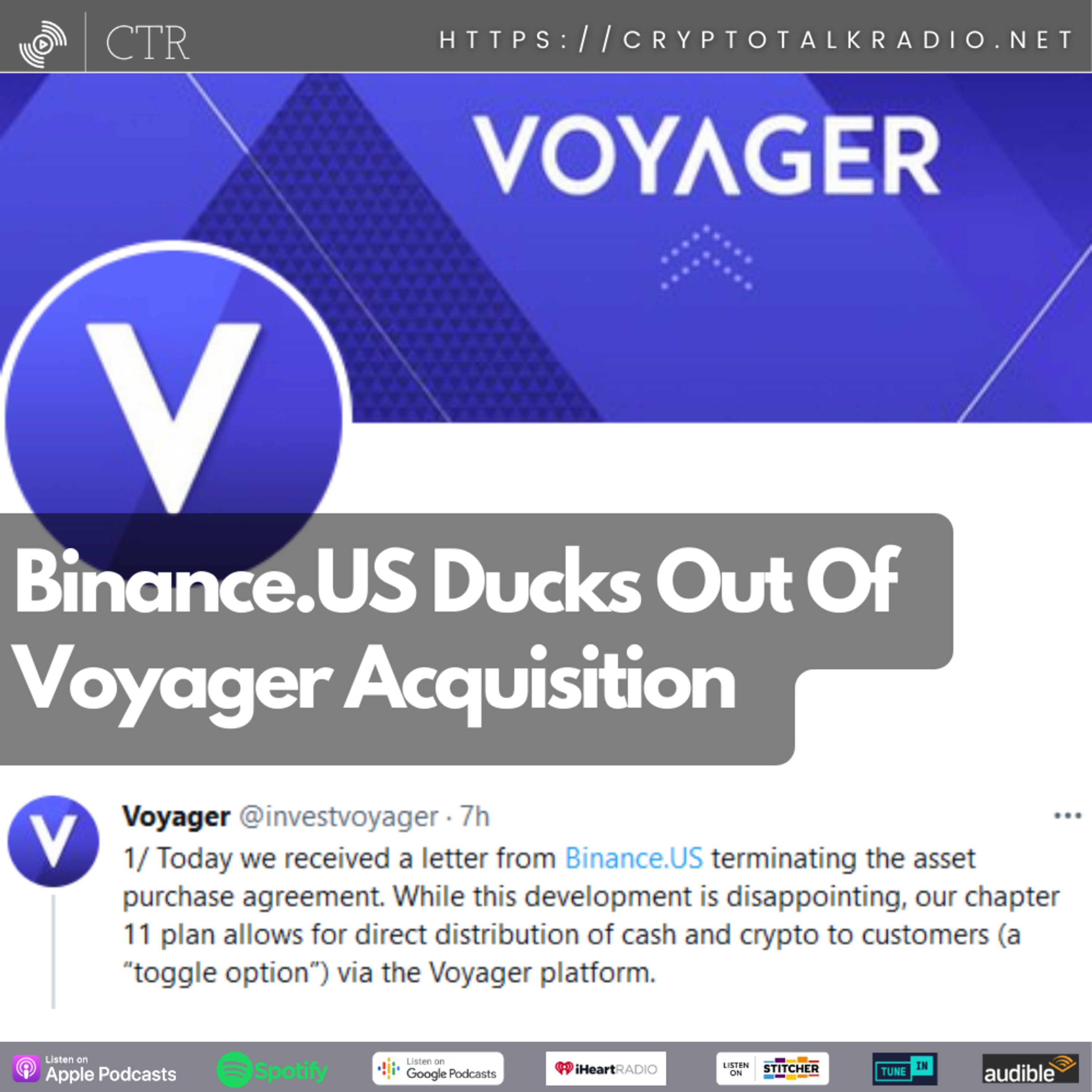 Binance.US Ducks Out Of Voyager Acquisition