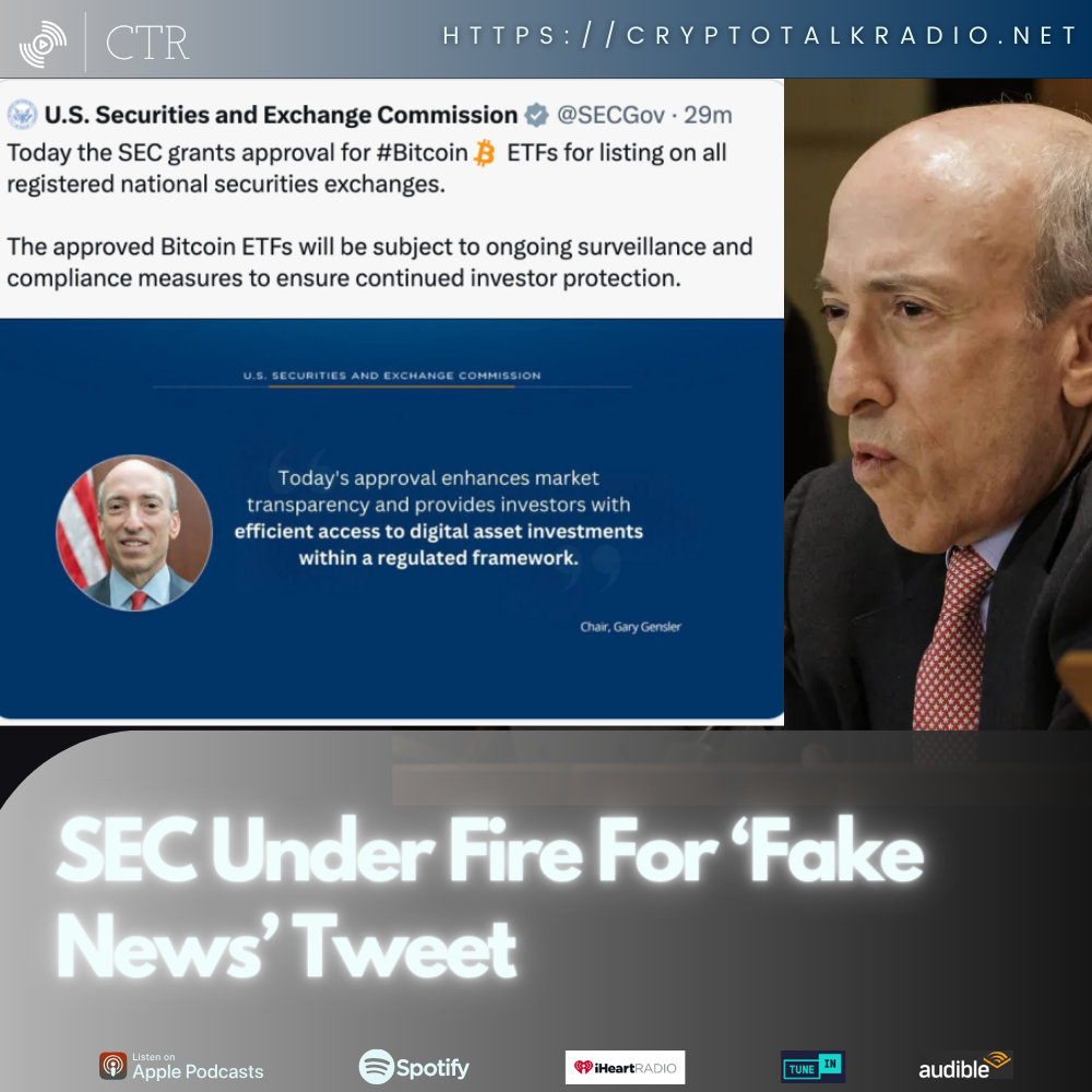 #SEC Under Fire For ‘Fake News’ Tweet, And We Talk About The BIT Exchange
