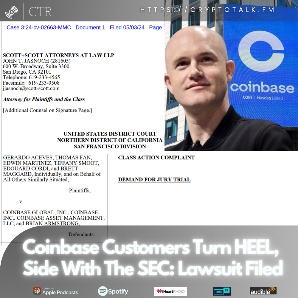 #Coinbase Customers Turn HEEL, Side With The SEC: Lawsuit Filed (OOC)