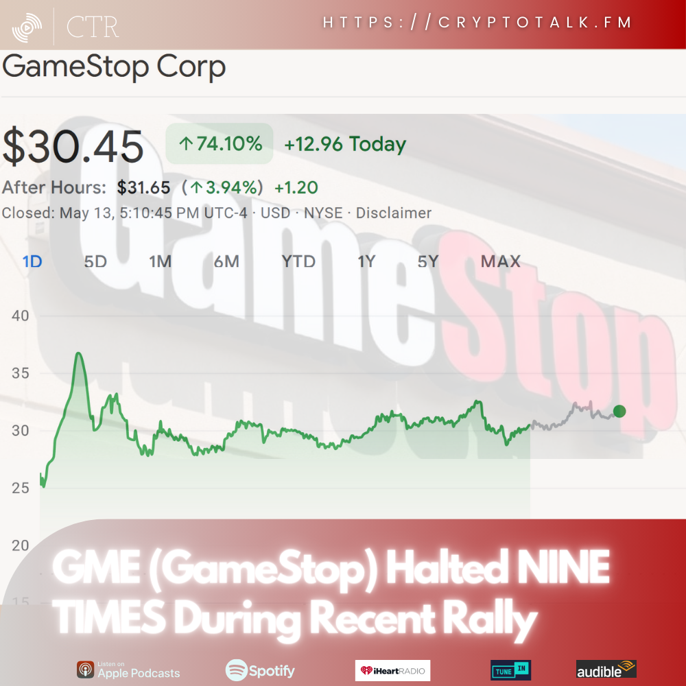$GME (GameStop) Halted NINE TIMES During Recent Rally (OOC)