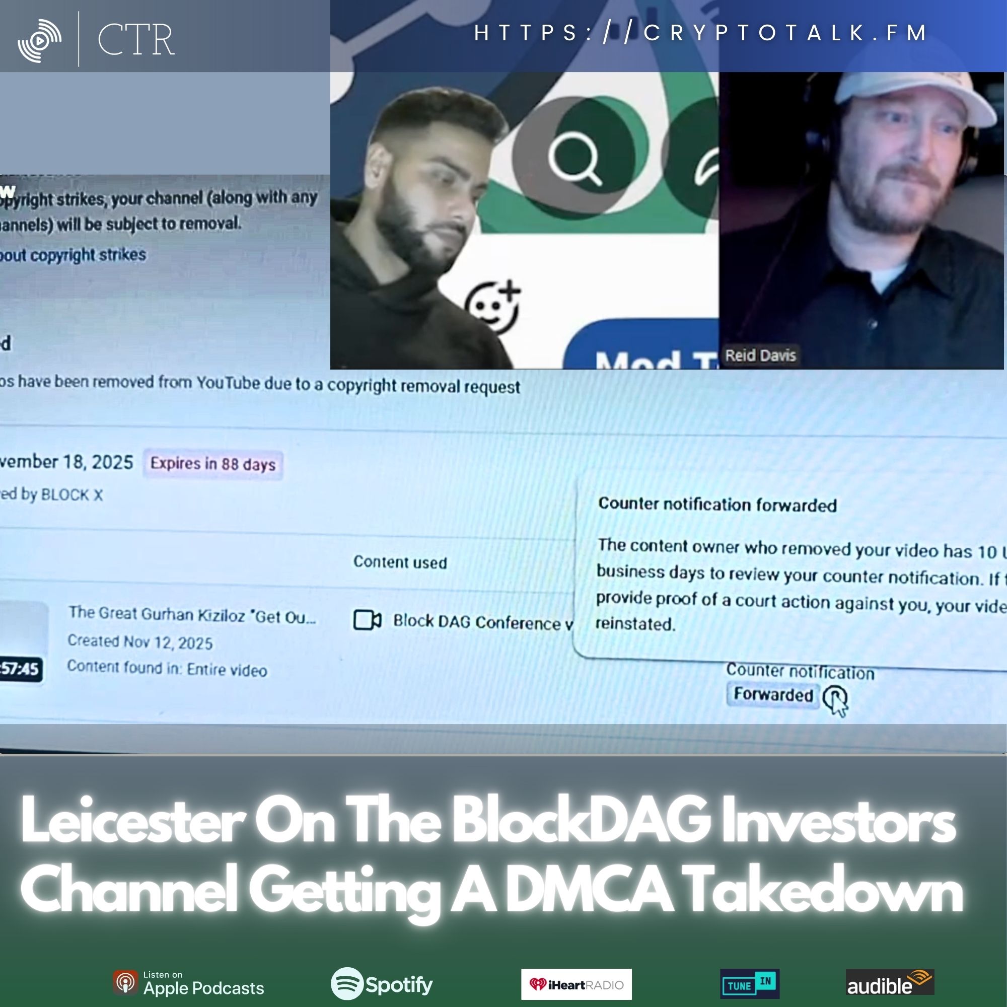 Leicester On The #BlockDAG Investors Channel Getting A DMCA Takedown (OOC)