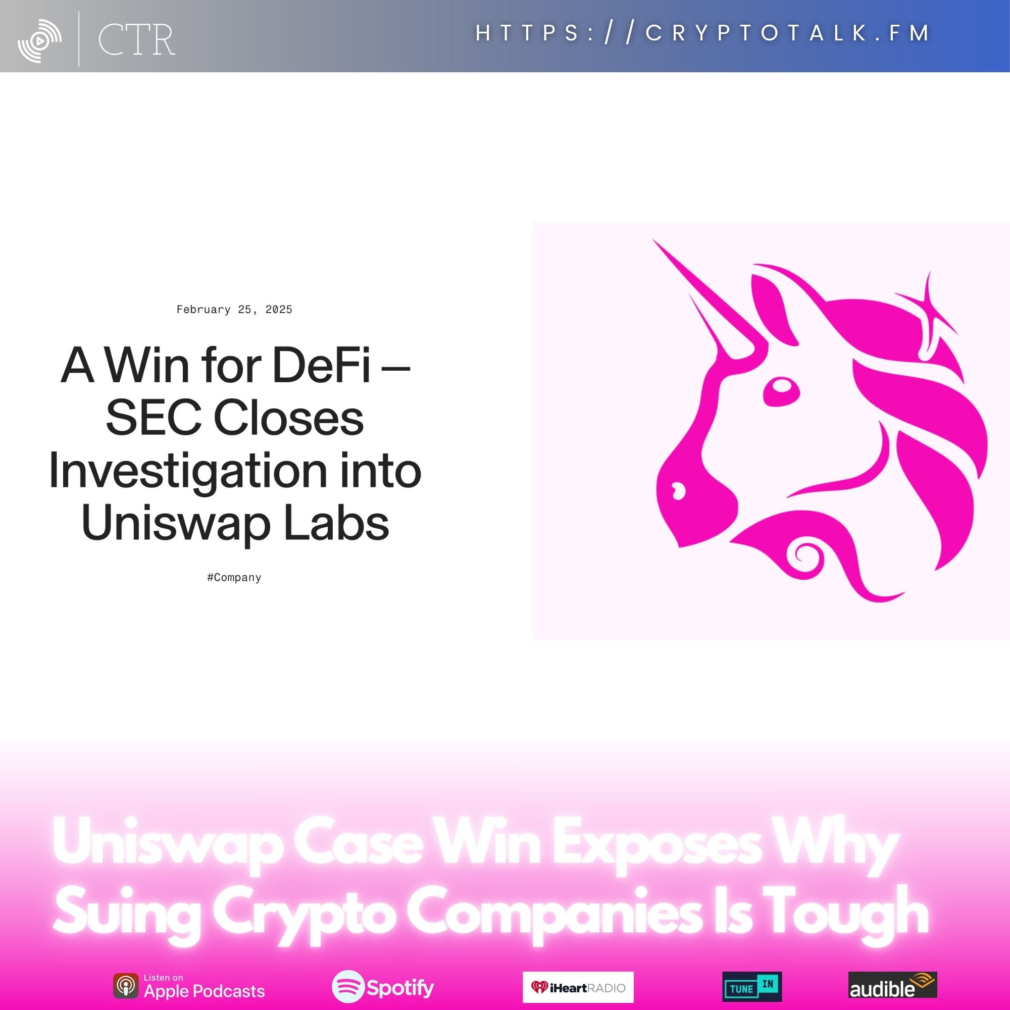 Uniswap Case Win Exposes Why Suing Crypto Companies Is Tough