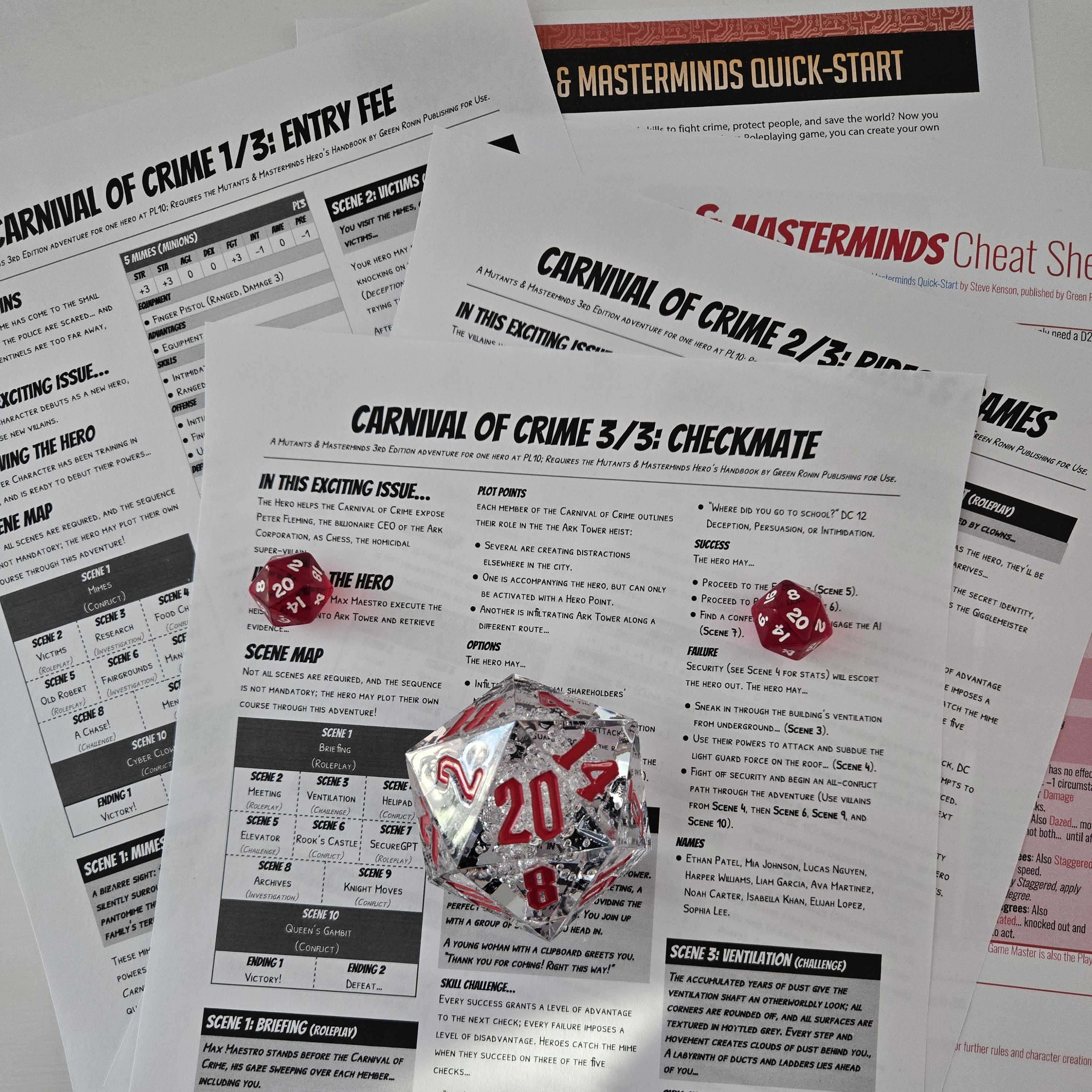Carnival of Crime, Part 3! (Mutants & Masterminds, 3E)