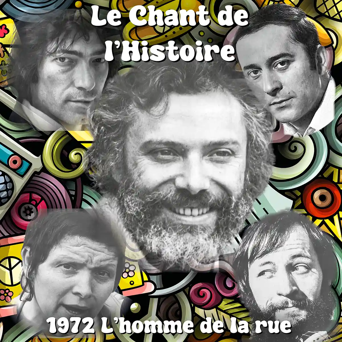 C.d.C.#45 1972 L'Homme de la rue : Paul Louka - Georges Moustaki - Marc Ogeret - Bernard Haillant