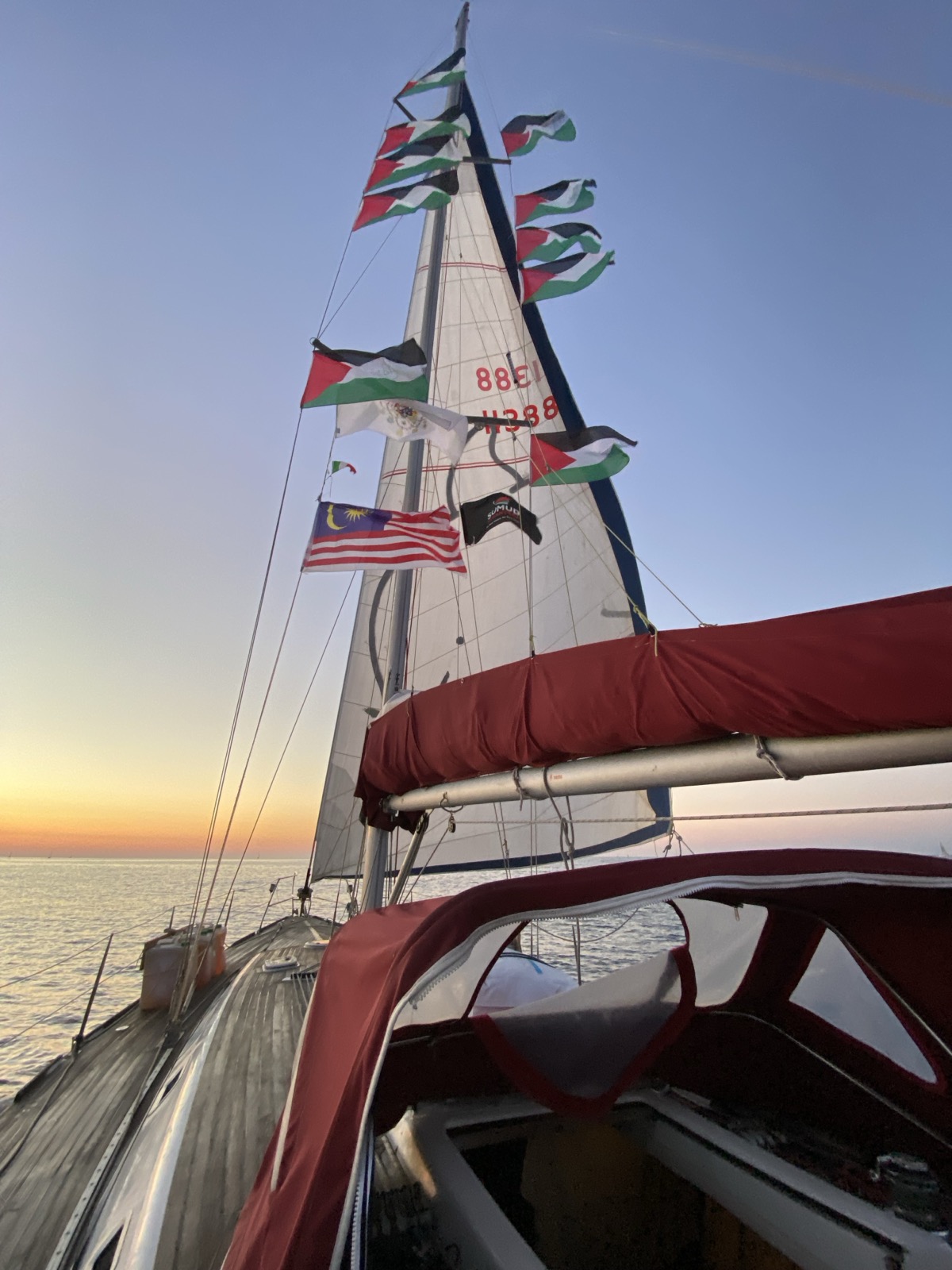 Interview from the Sumud Flotilla with Humboldt Resident Sacha Marini