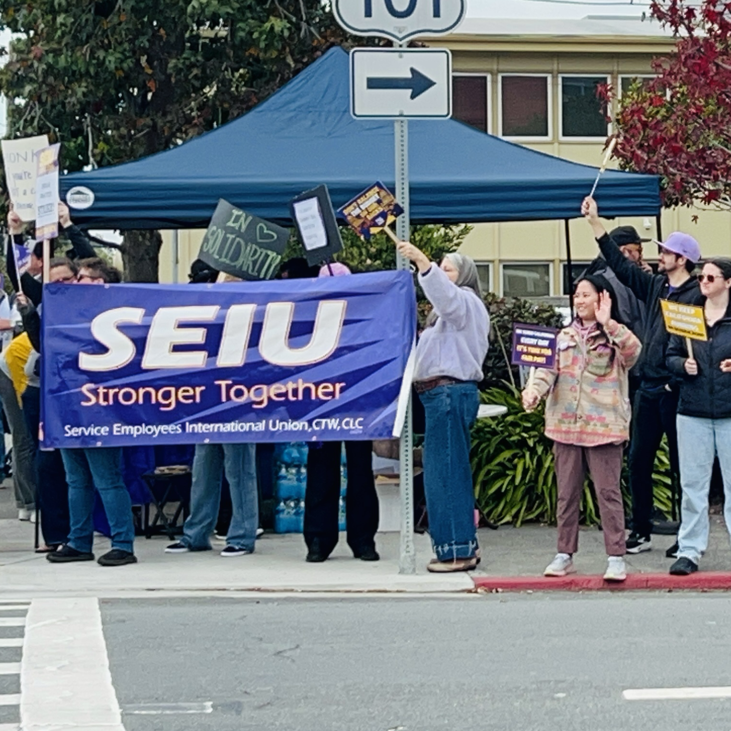 SEIU Local Strike - Direct From The Eureka Picket Line