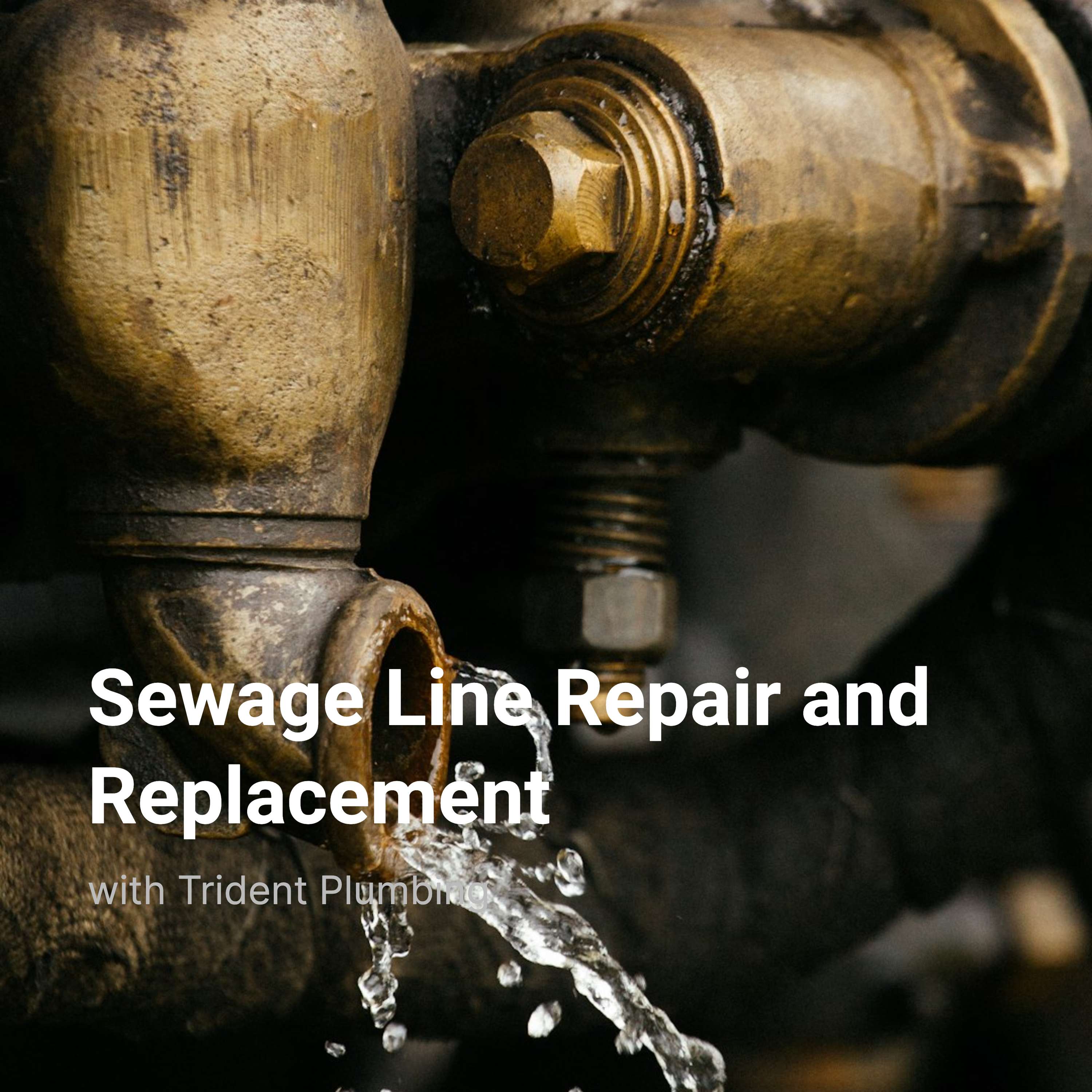 Sewage Line Repair and Replacement