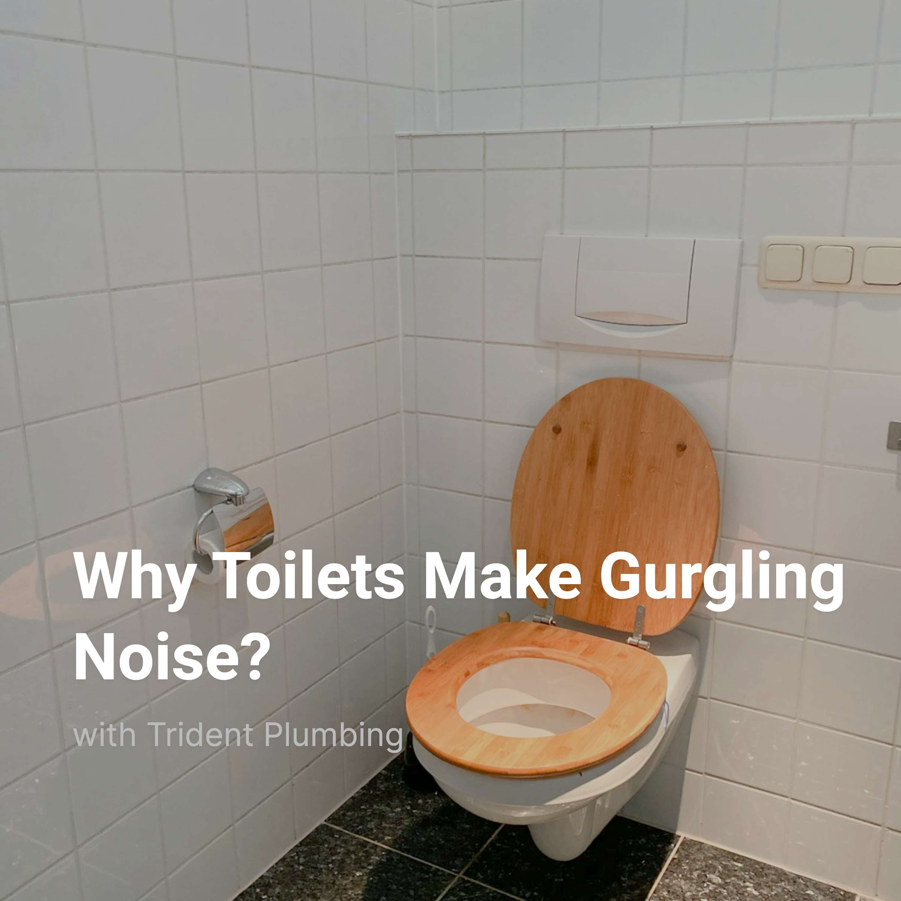 Why Toilets Make Gurgling Noise?