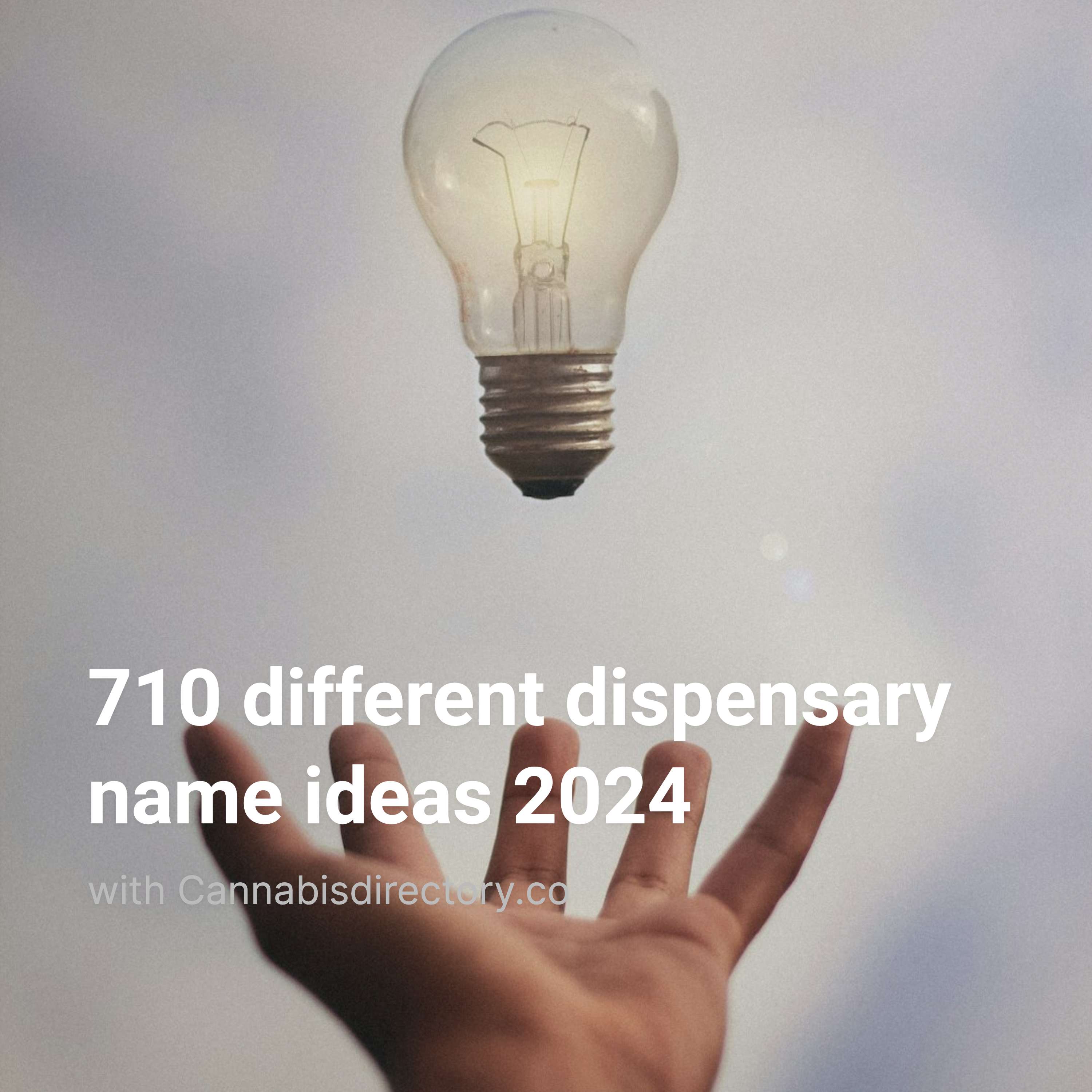 710 Different Dispensary Names in 2024