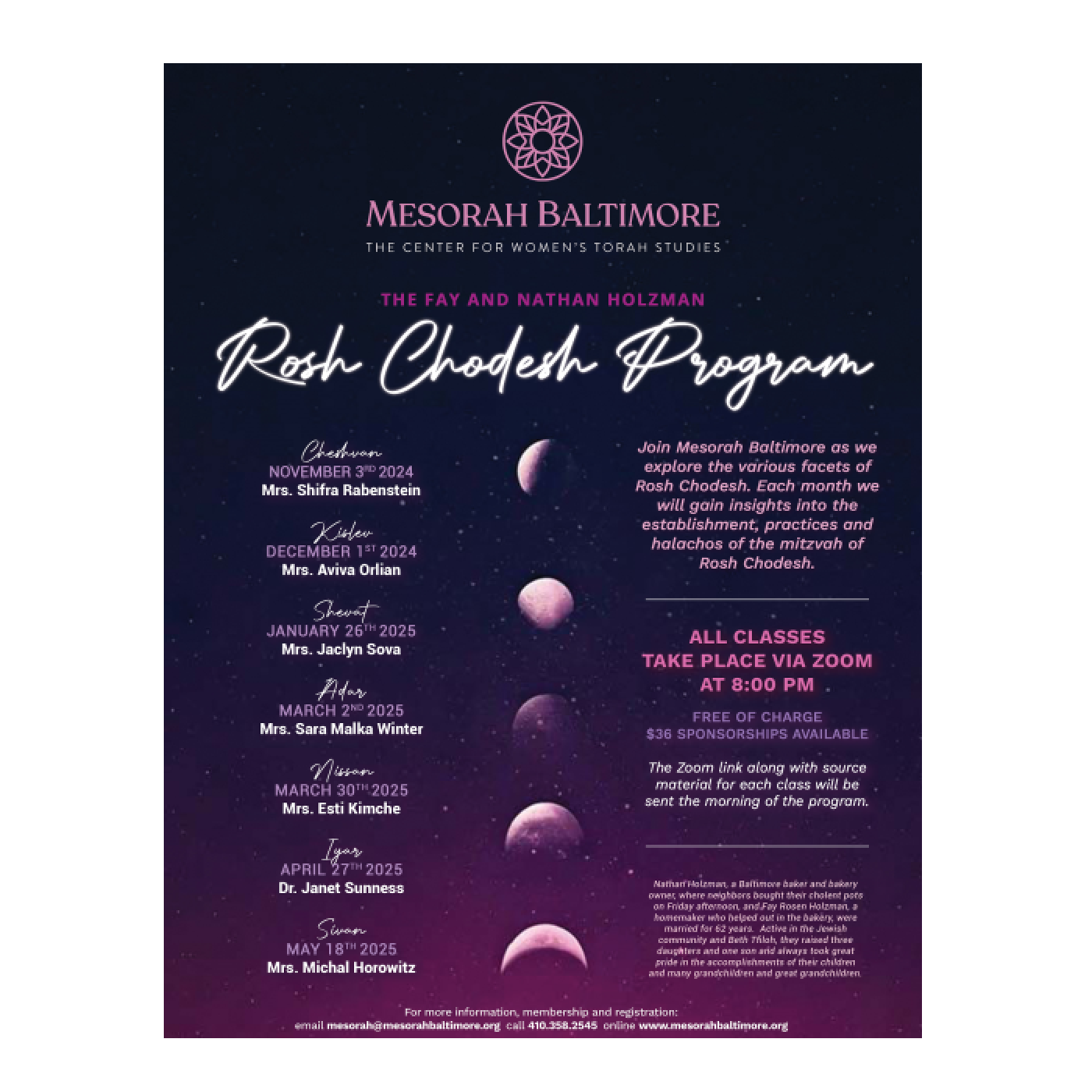 Rosh Chodesh Program