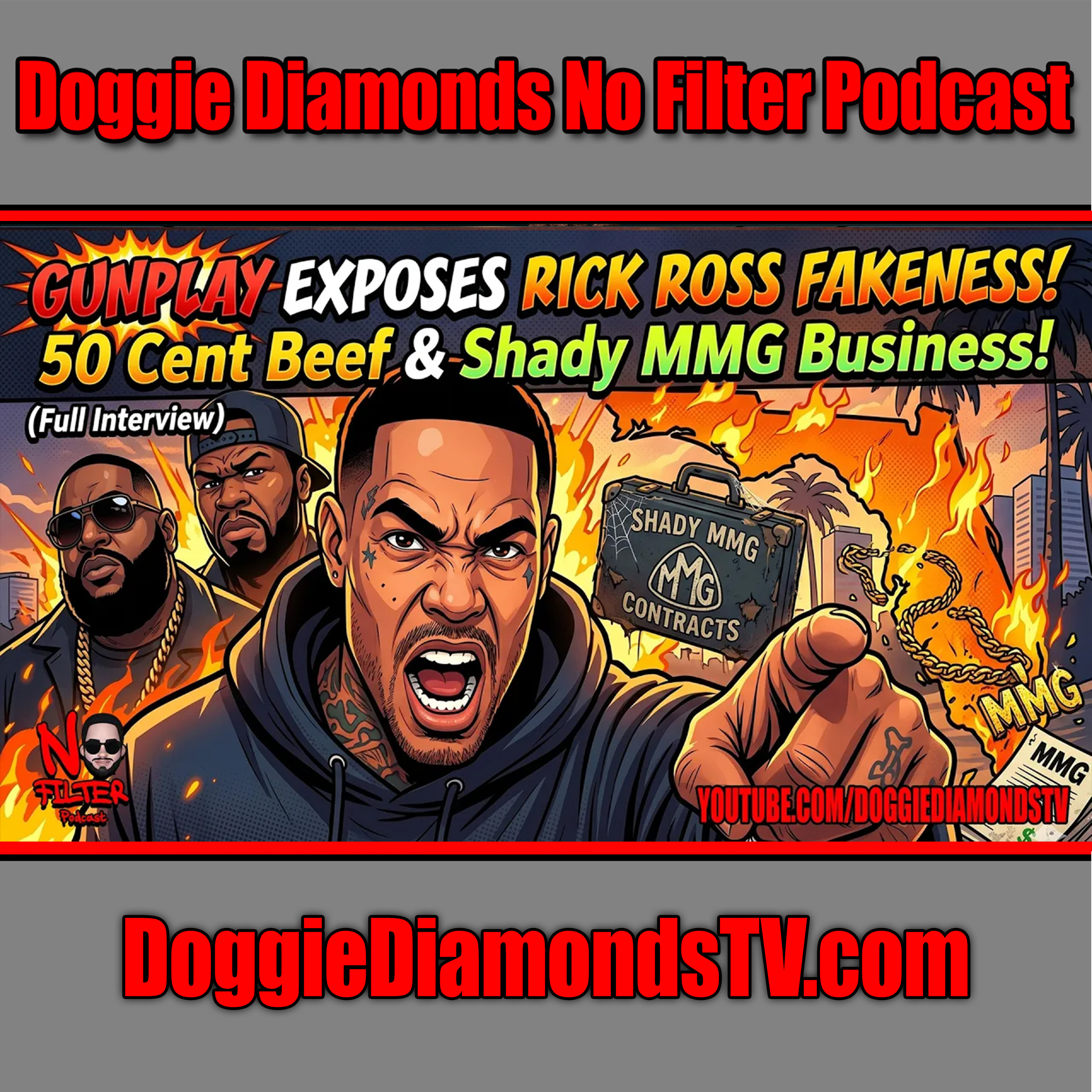 Rick Ross Is Fake And Did Shady MMG Business Says Gunplay! (Full Interview)