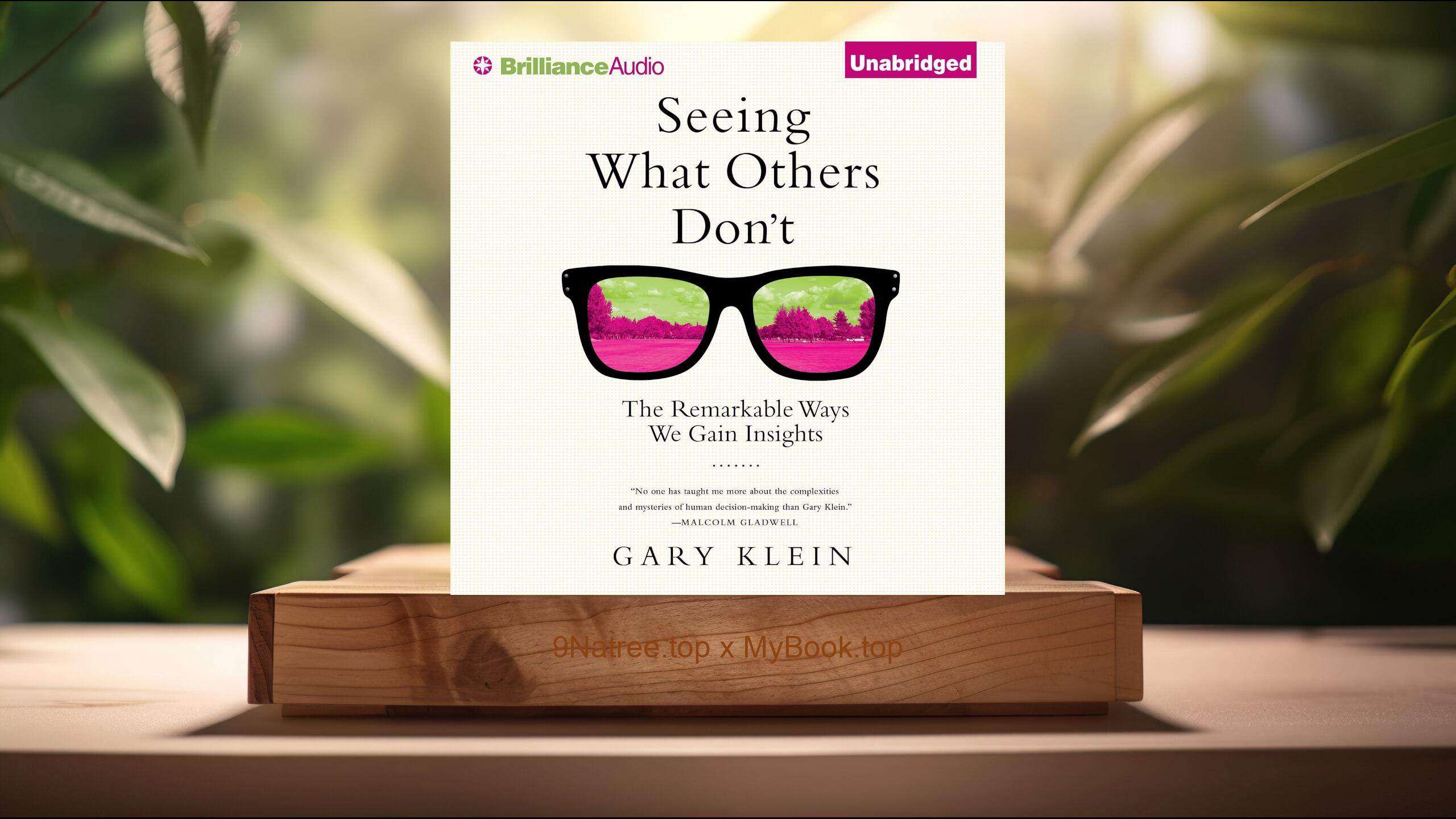 [Review] Seeing What Others Don't: The Remarkable Ways We Gain Insights (Gary Klein) Summarized