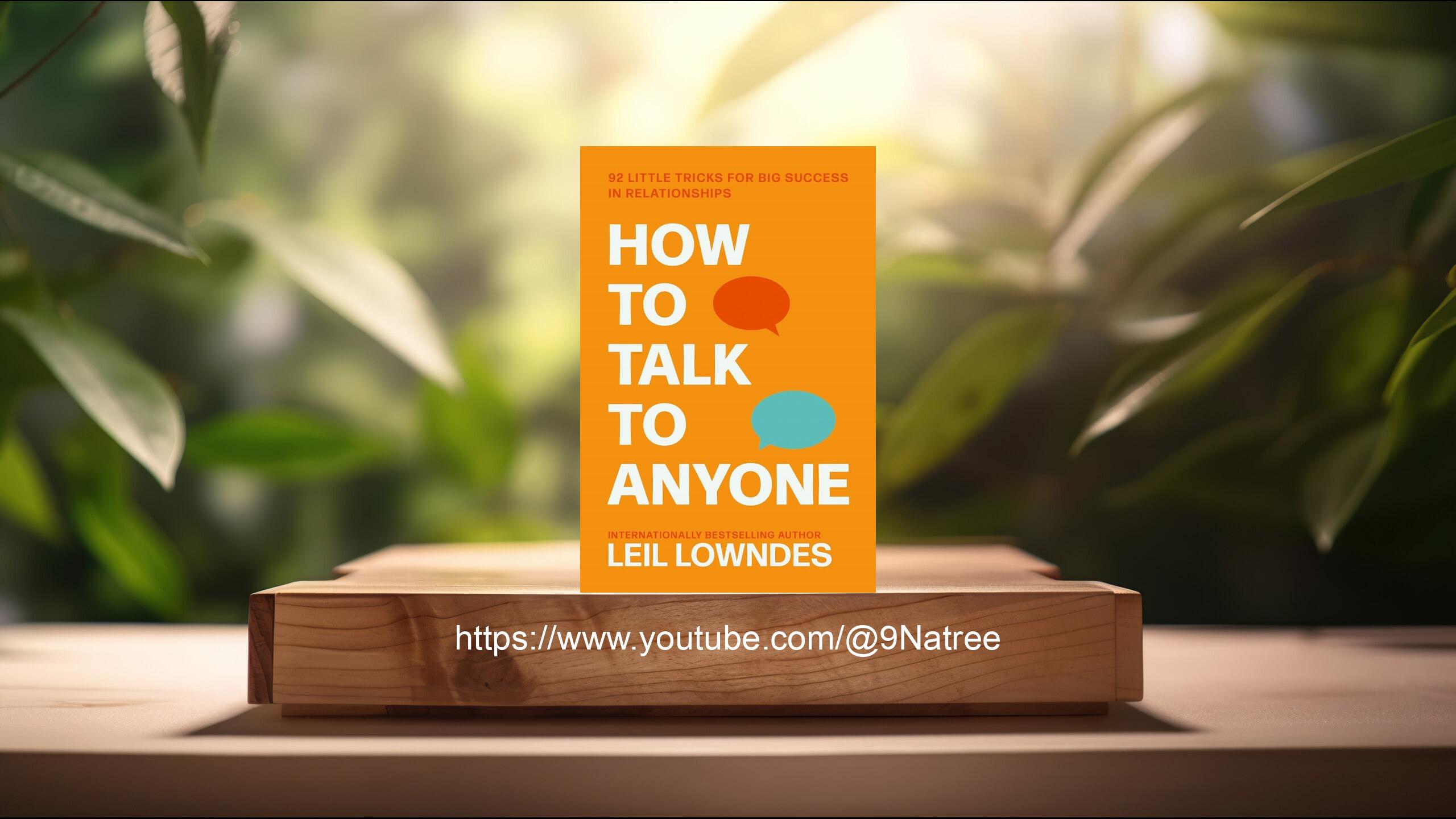 [รีวิว] How to Talk to Anyone (Leil Lowndes) สรุปหนังสือ