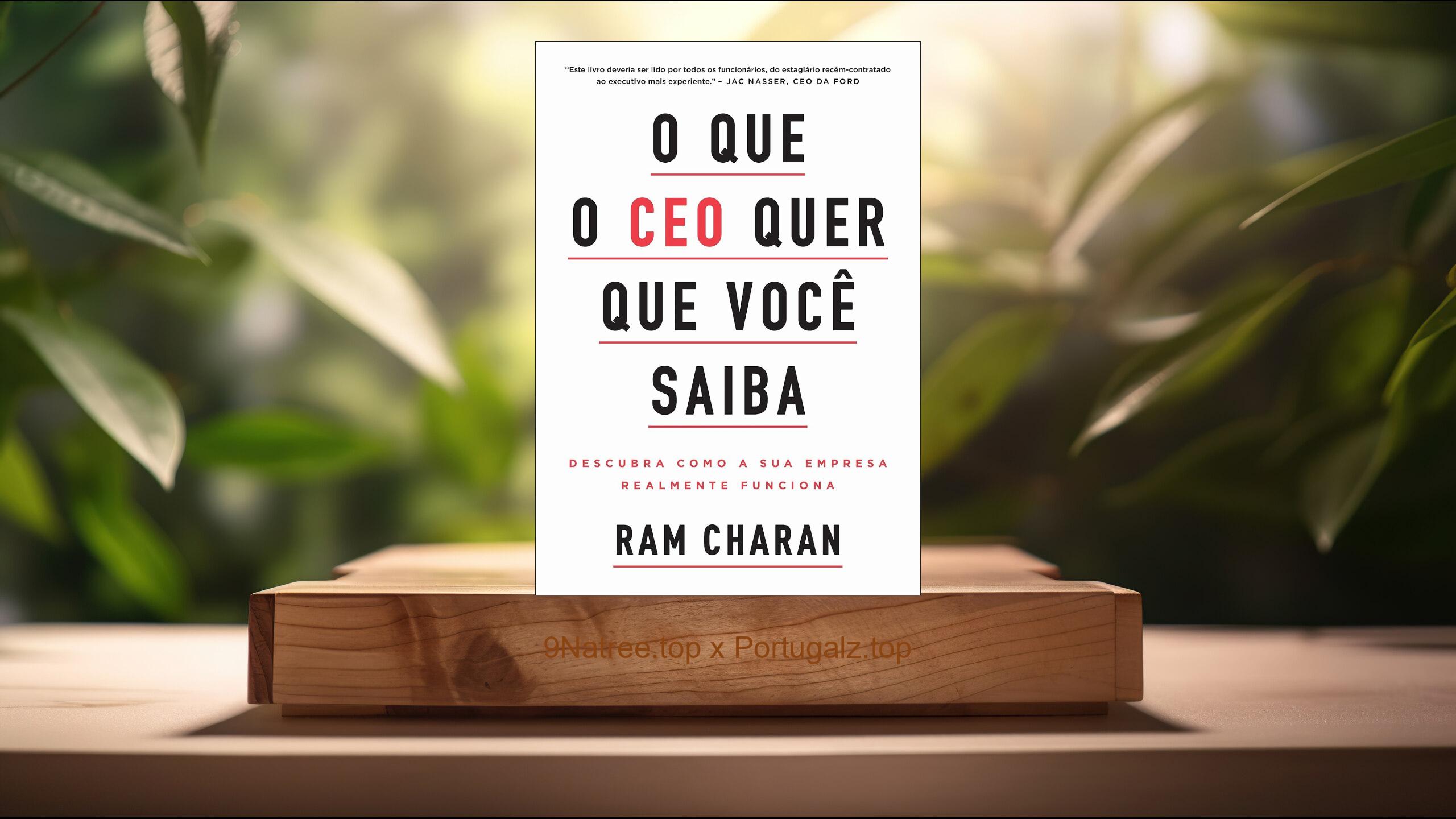 [Análises] O que o CEO quer que você saiba (Ram Charan) Resumidos.