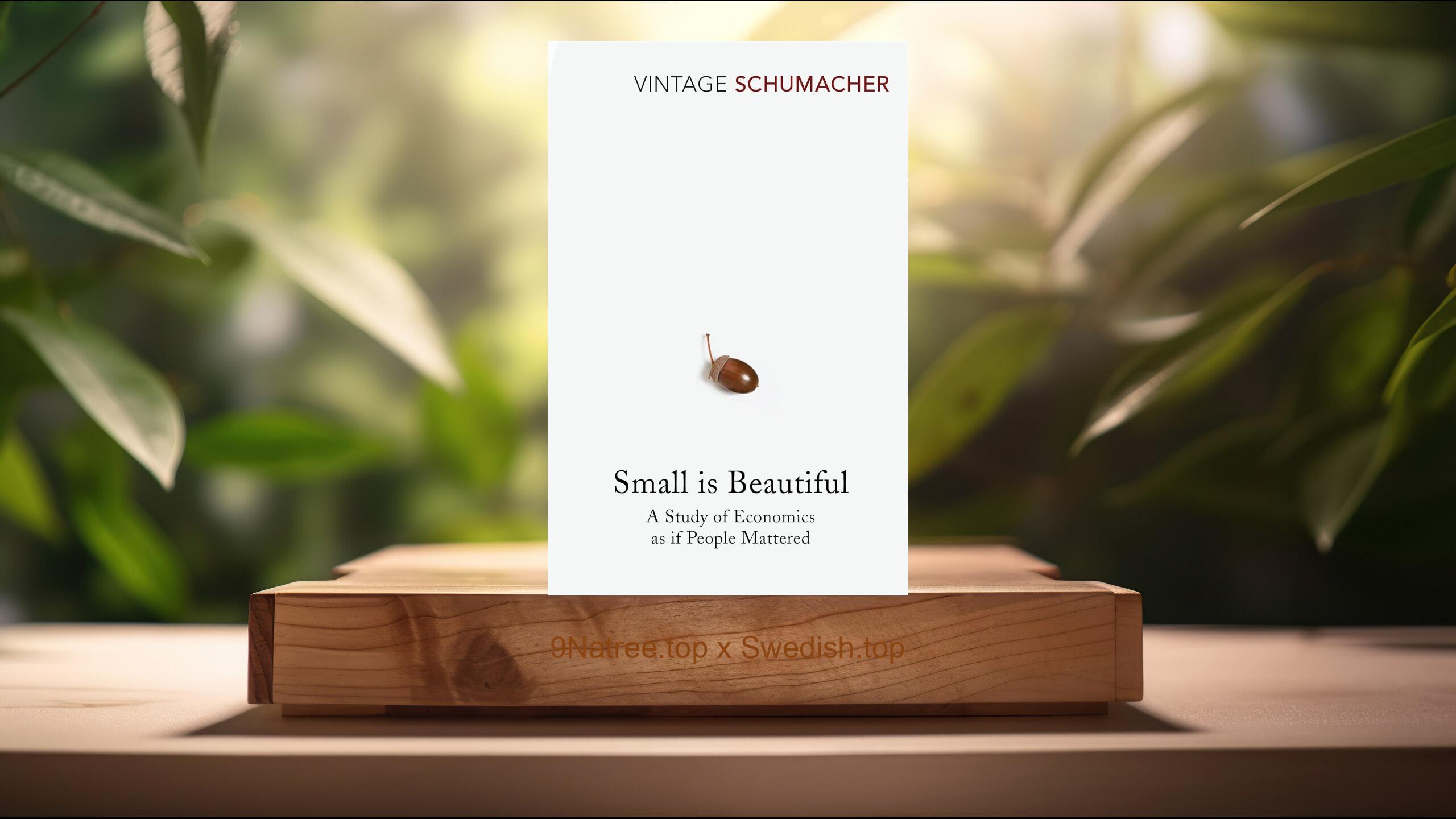 [Recension] Small Is Beautiful: A Study of Economics as if People Mattered (E F Schumacher) Sammanfattad