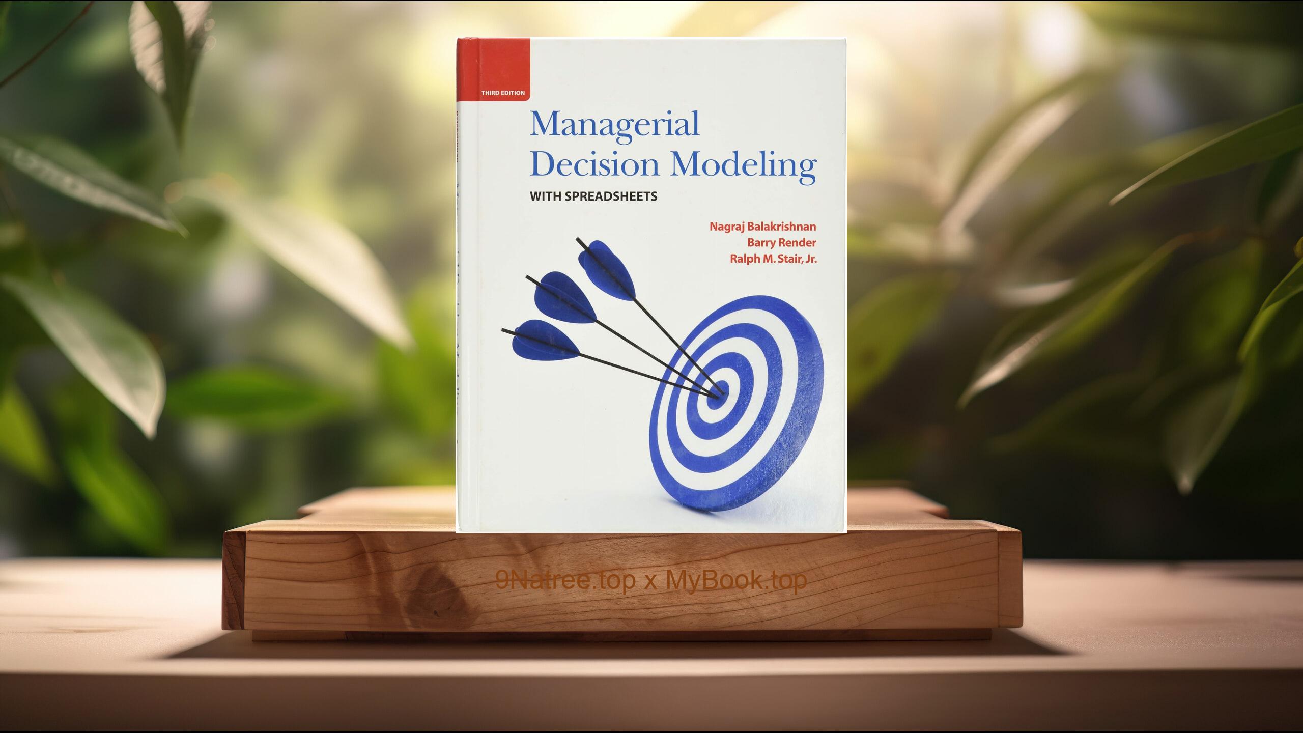 [Review] Managerial Decision Modeling with Spreadsheets (Nagraj Balakrishnan) Summarized