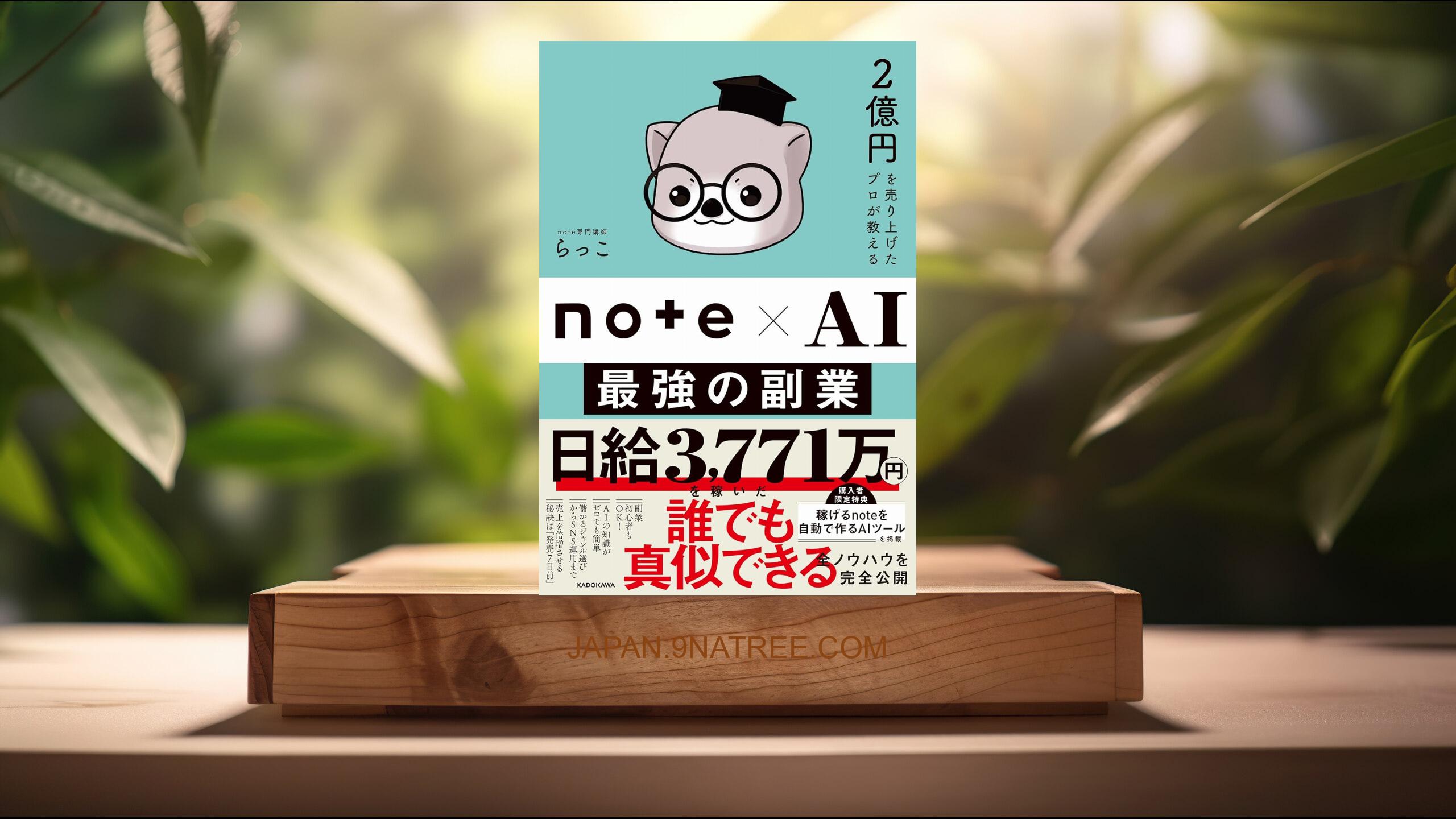 [レビュー] 2億円を売り上げたプロが教える note×AI 最強の副業 (らっこ) 要約した.