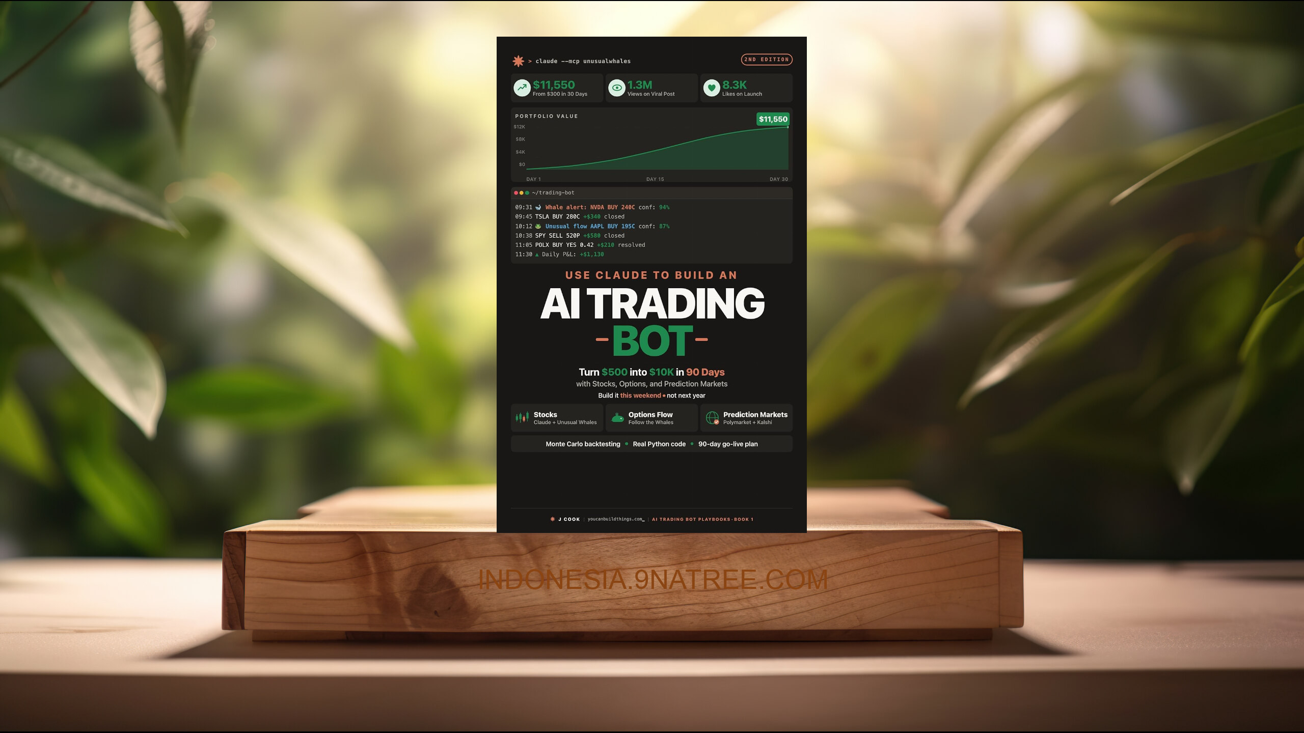 [Ulasan] Use Claude to Build an AI Trading Bot (J Cook) Ringkasan.