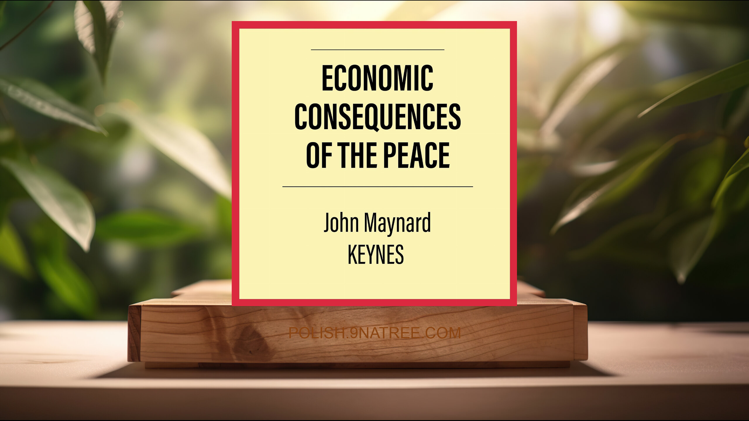 [Recenzja] The Economic Consequences of the Peace (John Maynard Keynes) Streszczenie.