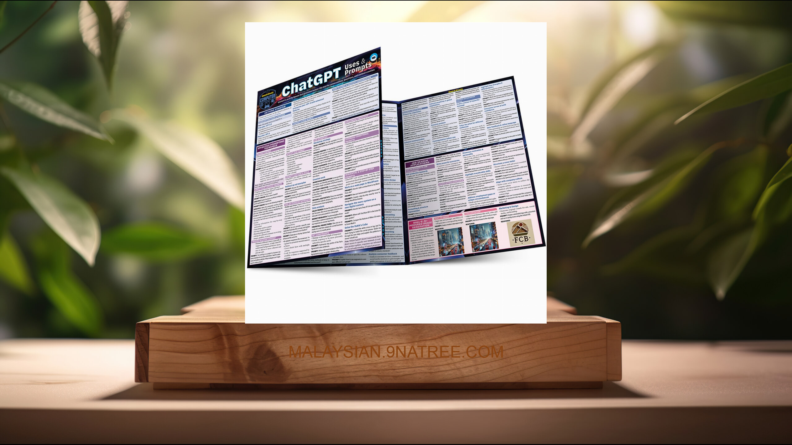 [Ulasan] ChatGPT Uses & Prompts: a QuickStudy Laminated Reference Guide (Frank Blackwell) Diringkaskan.