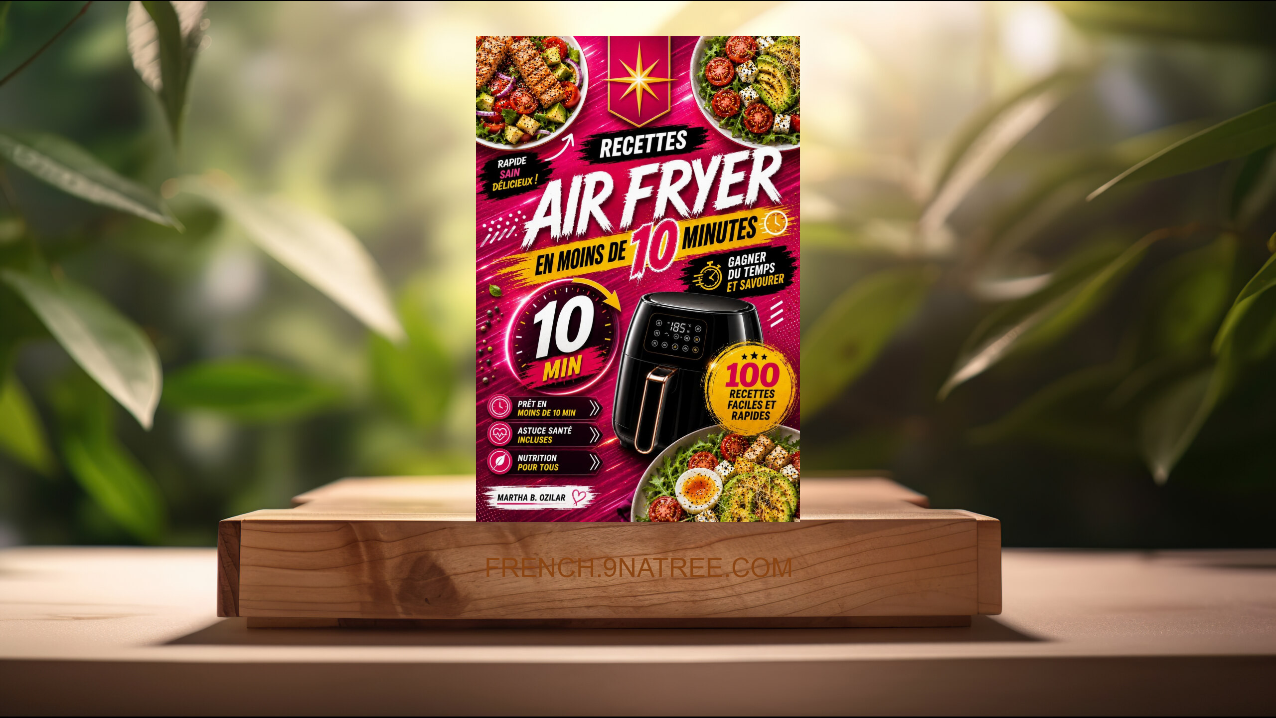[Critique] Livre de Recettes Air Fryer en Français Prêtes en Moins de 10 Minutes  (Martha B.  Ozilar) Résumé.