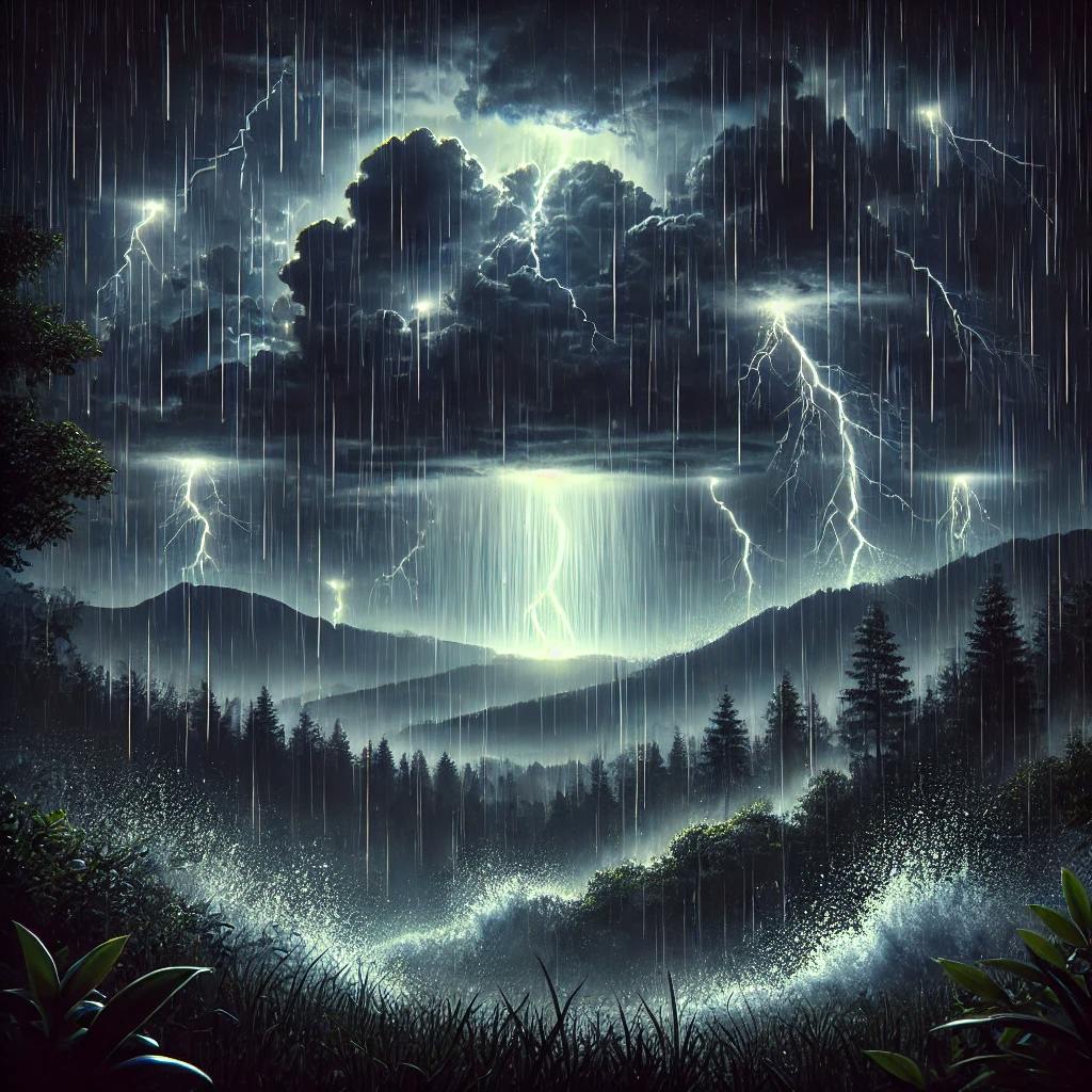 ️ Mächtiges Gewitter und beruhigender Regen für tiefe Entspannung