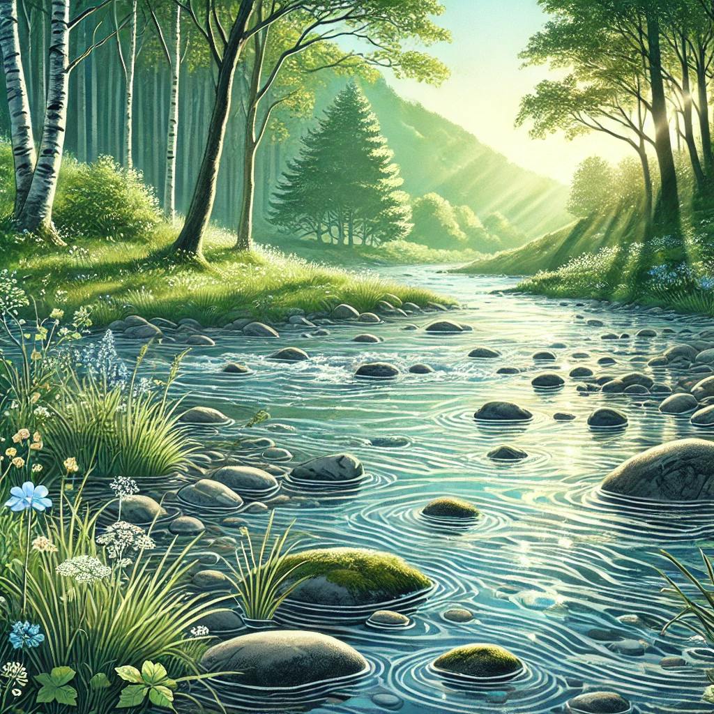  Sanfter Fluss: Tiefe Entspannung und Schlaf durch beruhigende Naturgeräusche