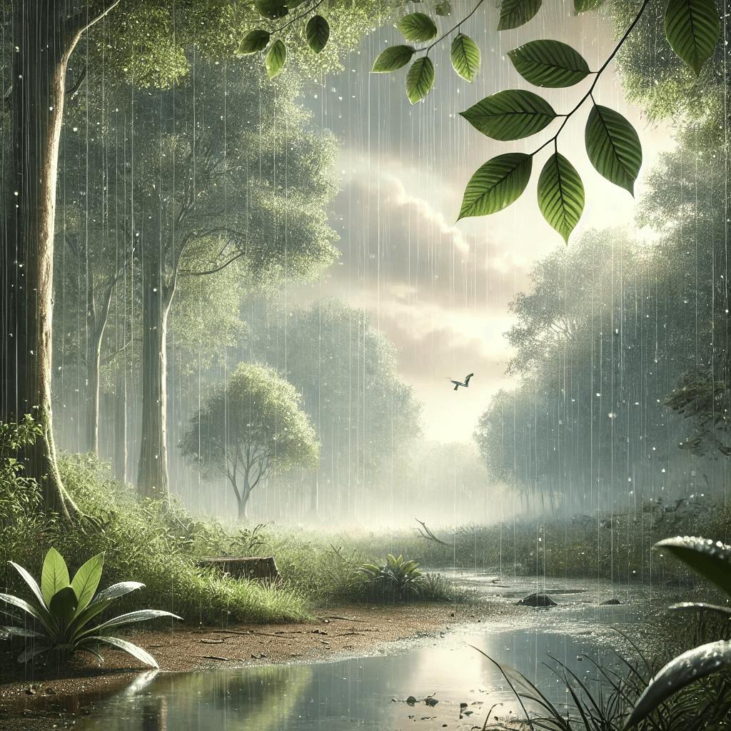 ️ Regenruhe: Entspannen Sie sich mit dem Sanften Geräusch des Leichten Regens