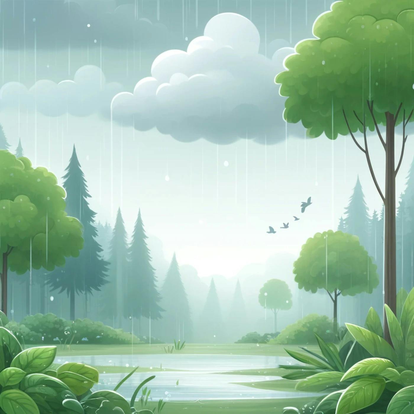 ️ Sanfter Regen zur Entspannung und zum Schlafen