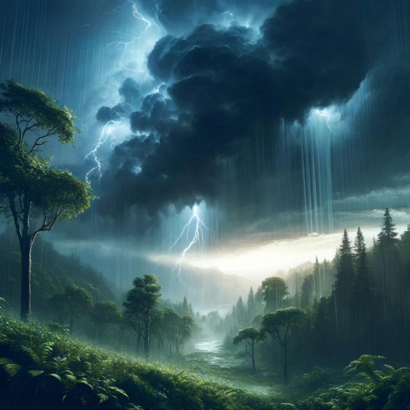 ⛈️ Regen und Donner: Natürliche Beruhigung für tiefe Entspannung