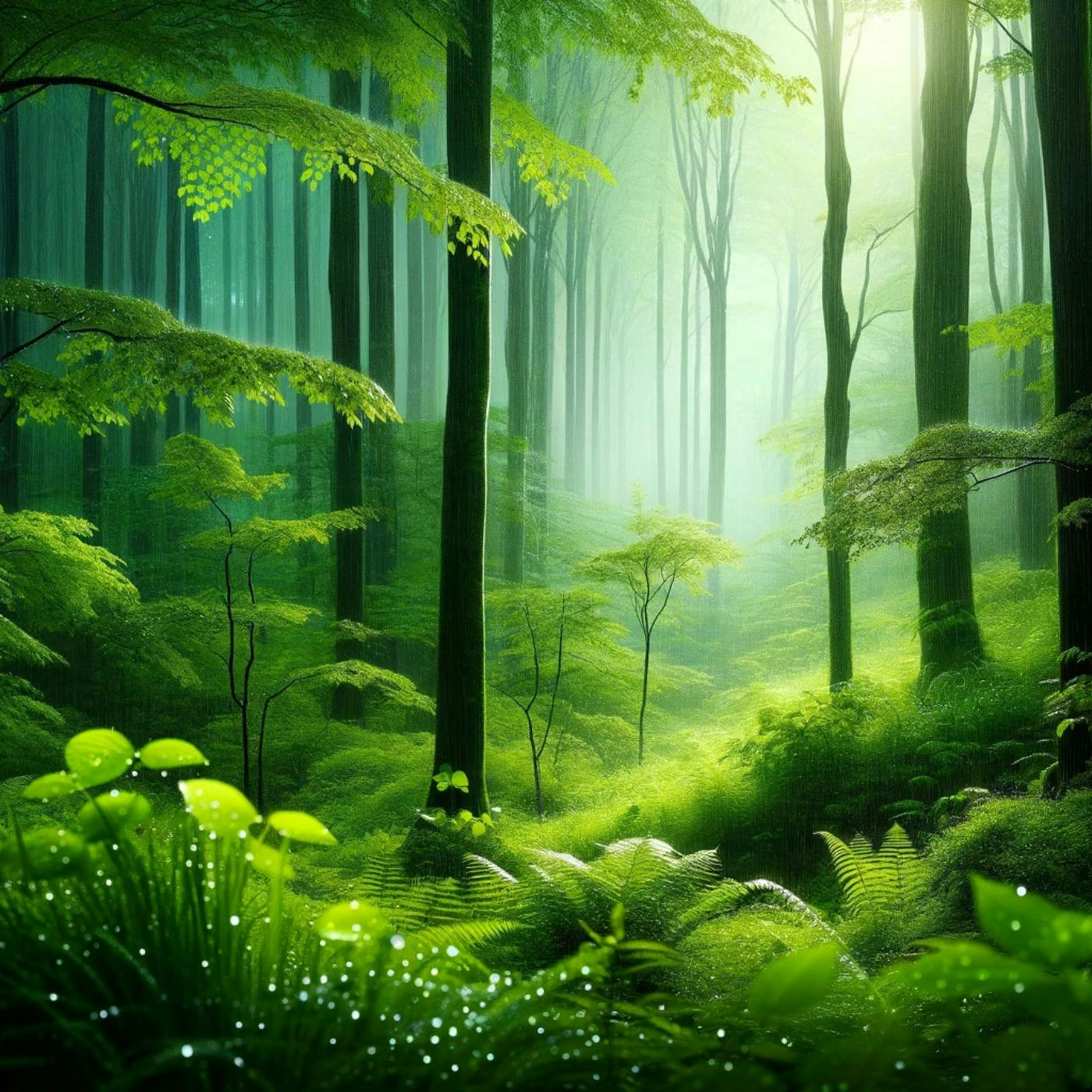 ️ Regen im Wald: Natürliche Beruhigung und Ruhe für Tiefen Schlaf
