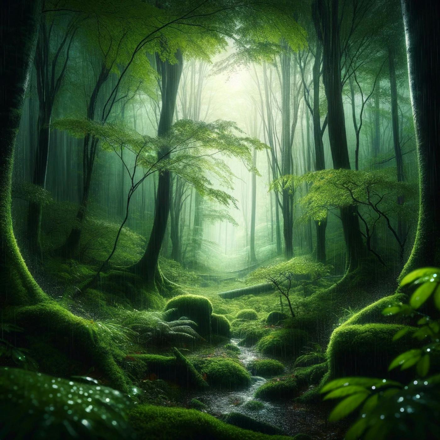 ️ Regen im Wald: Eine Sanfte Melodie für die Seele