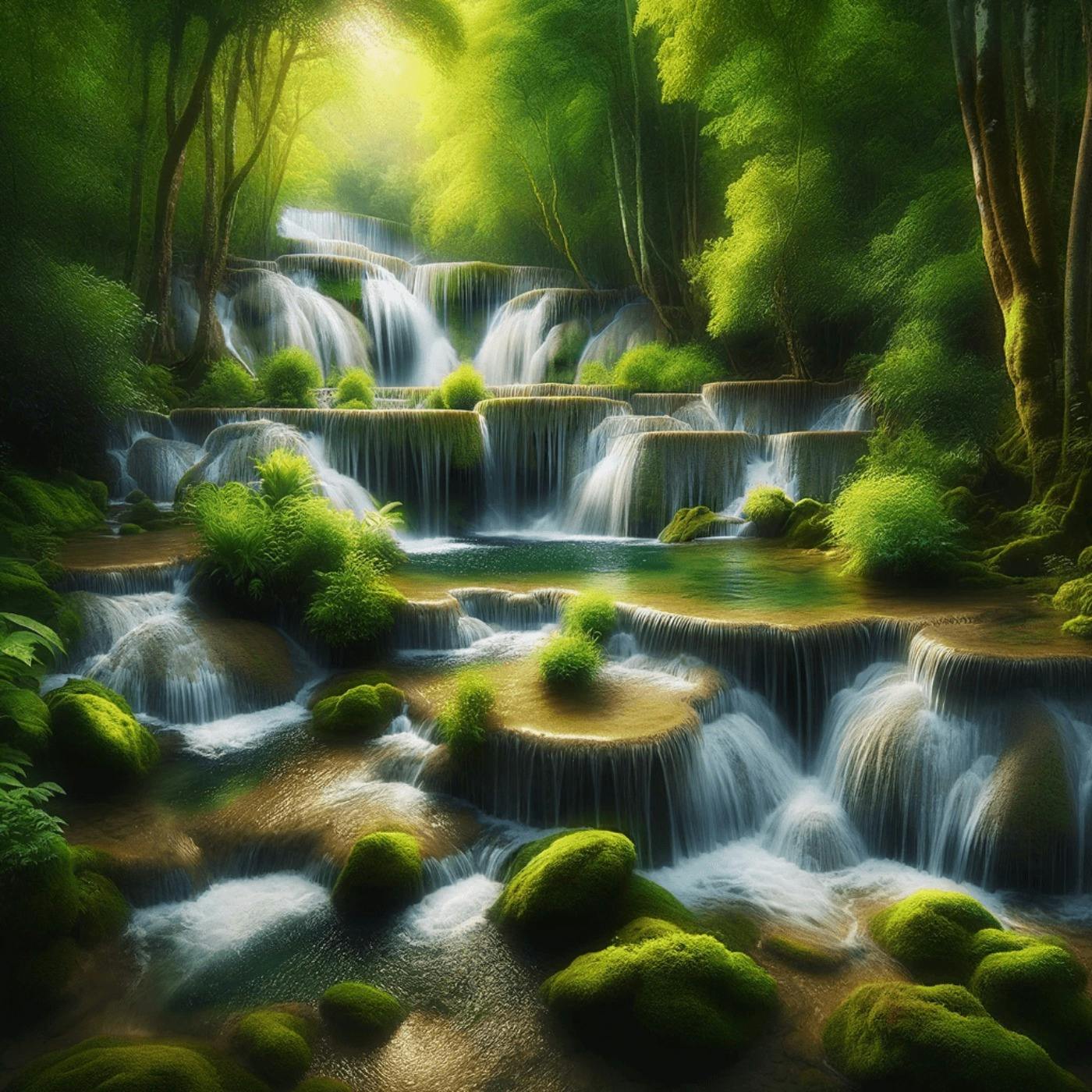 Flüsternder Wasserfall: Die Beruhigende Atem der Natur
