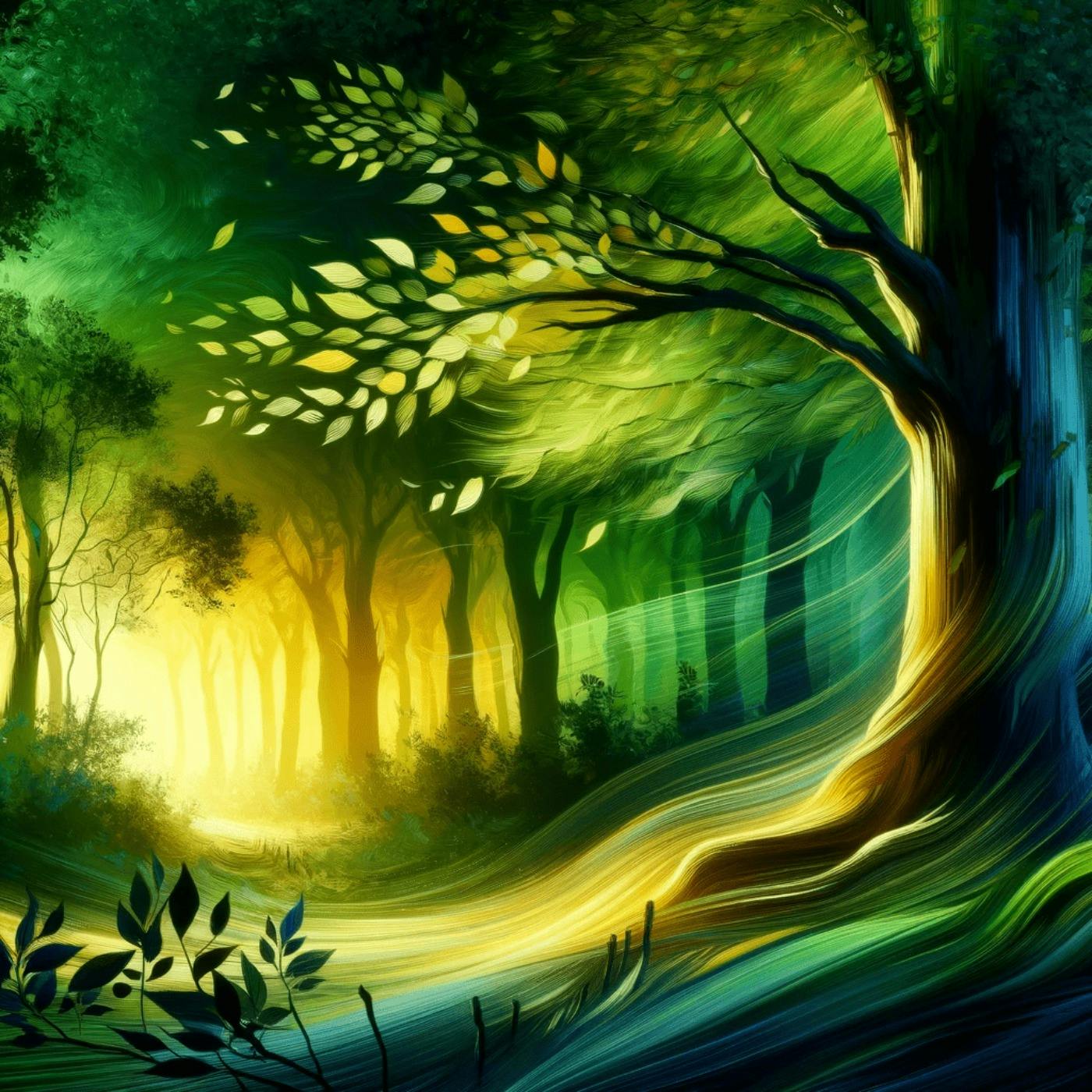 Das Flüstern des Windes im Wald: Eine Beruhigende Serenade